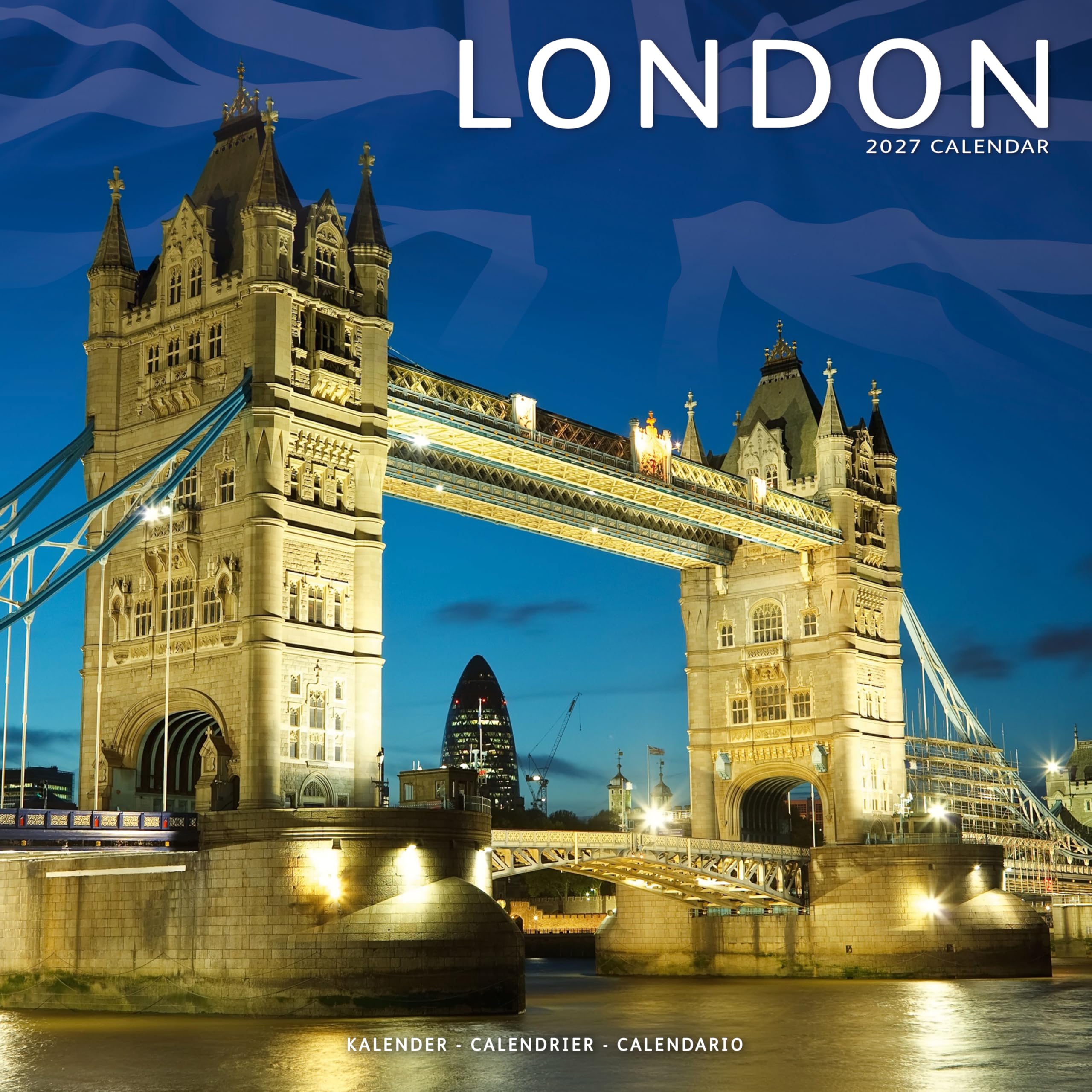 London 2027 Calendar | Square Wall Calendar | Travel Gift | Plastic Free Packaging | by Avonside Publishing