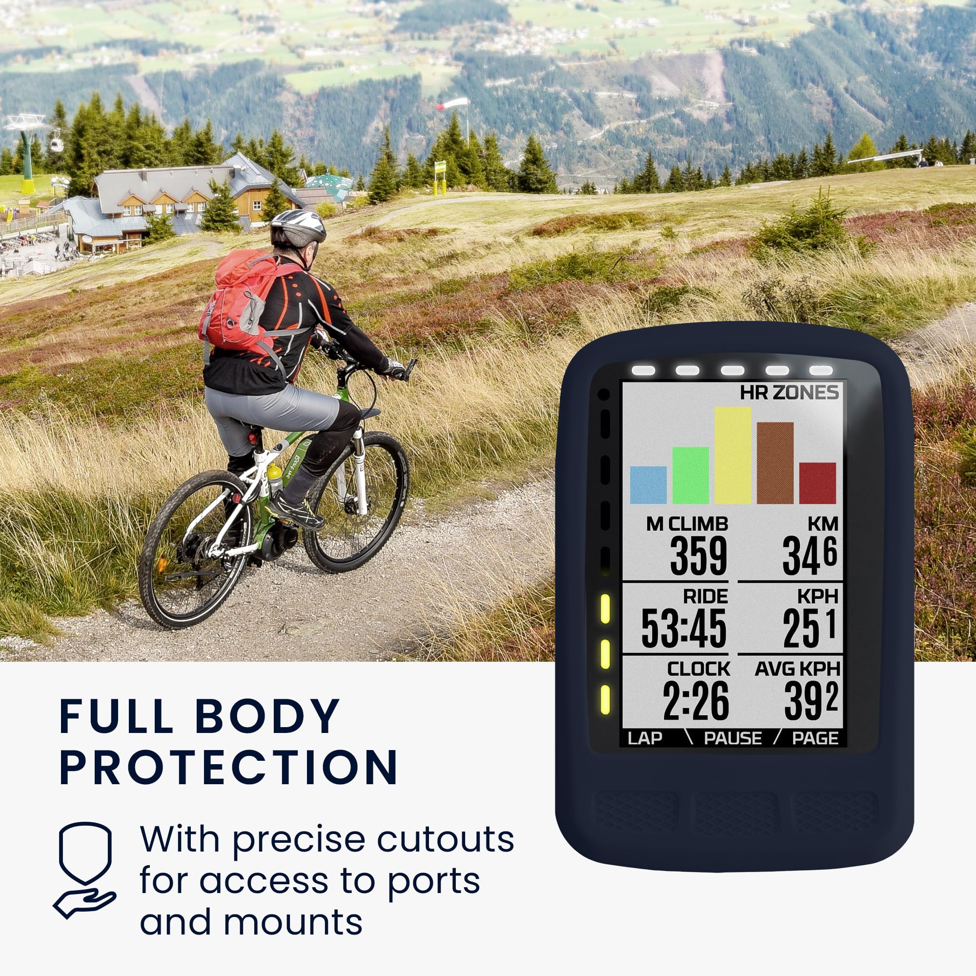 Housse Rigide Aenllosi Pour GPS Wahoo ELEMNT Roam - Étui De Voyage Protection Anti-chocs
