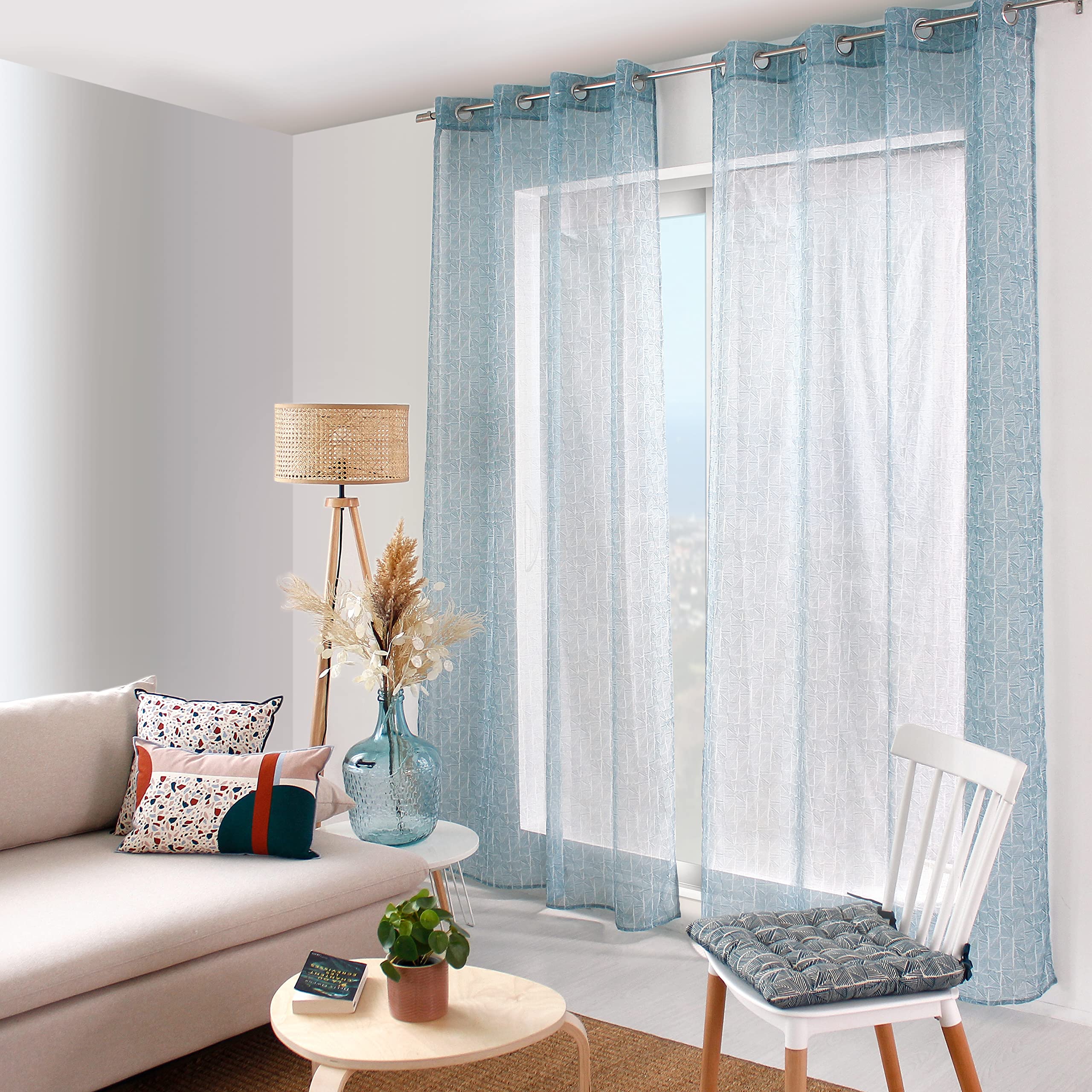 Visillo TERRAZZO Impreso ED ENJOY HOME, cortina ligera para renovar tu hogar