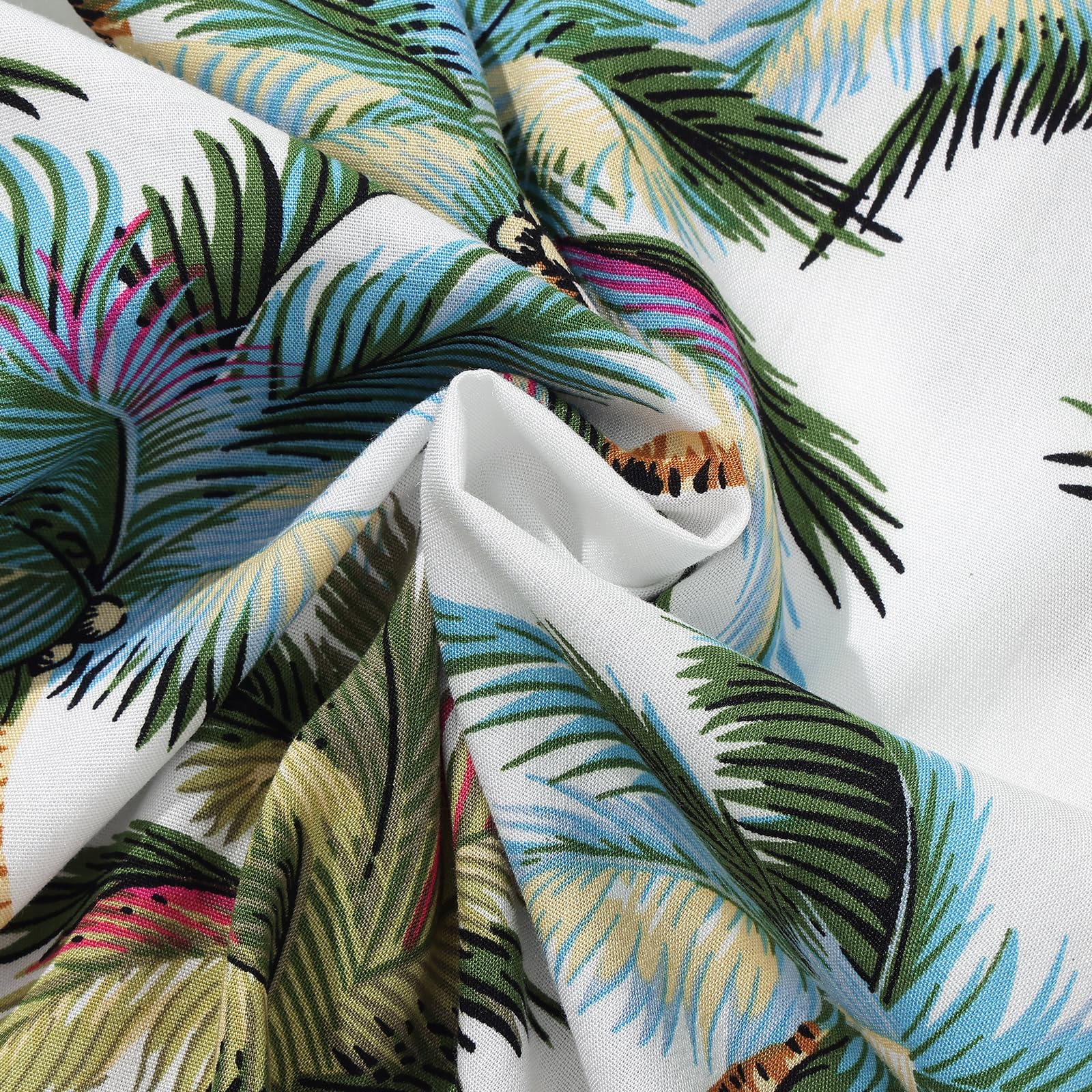 Chemise hawaïenne d'été à manches courtes boutonnée pour garçon, motif floral tropical, tenue de plage, chemise de vacances