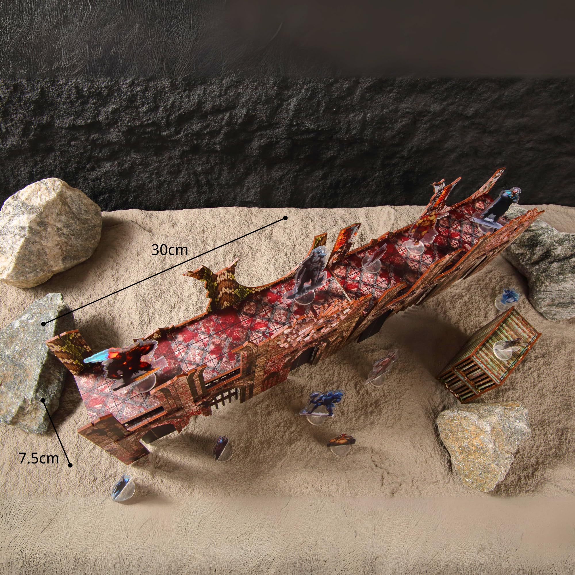 iPEAU Epic 2 Ruined Building Church Bridges Terrain Set for WH40K, DND, Pathfinder, 28mm Miniatures - Image 4