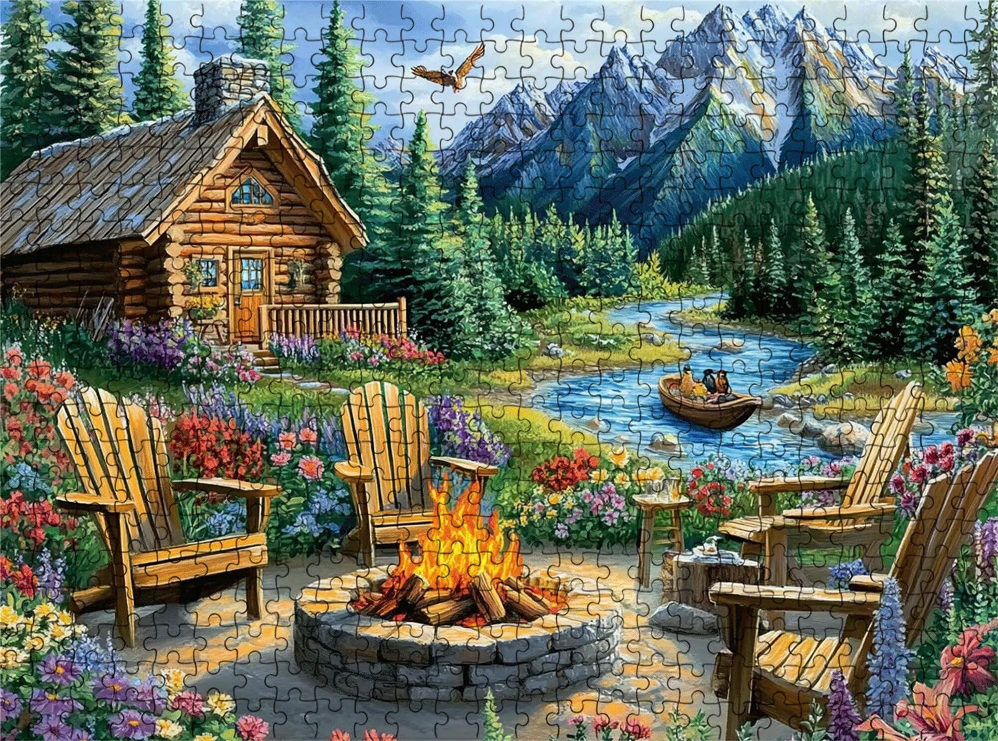 Puzzle 6000 elementów, budka krajobrazowa puzzle 6000 elementów dorośli i dzieci, premium artystyczna łamigłówka, 179,5x105,5 cm Klasyczna gra puzzli dla dorosłych, dekoracja domu, prezent dla