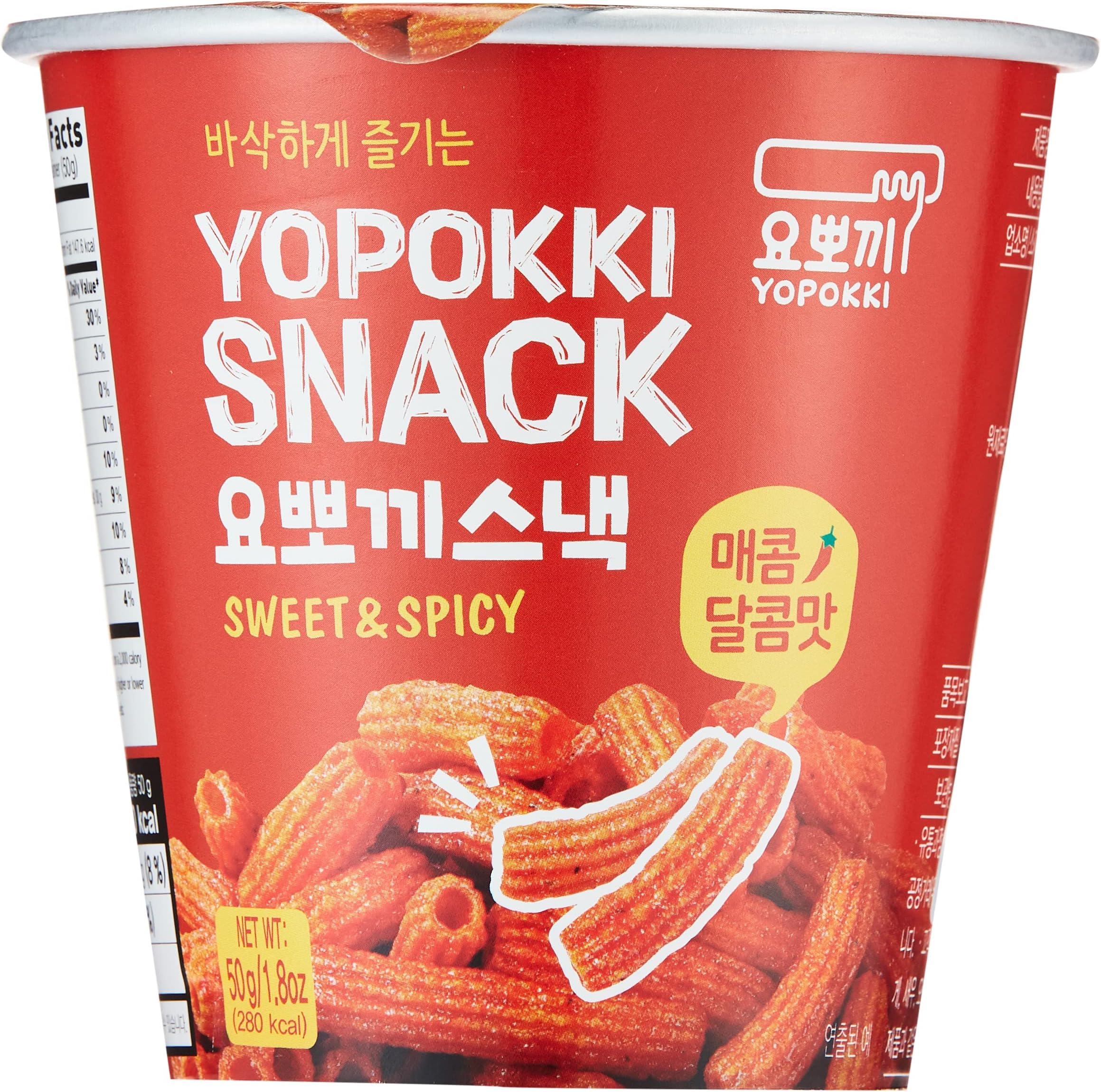Yopokki Instant Topokki Rapokki Rice Cake With RAMen Noodles Popular Korean Food Various Flavors(Sweet & Spicy_Rapokki,50 g)