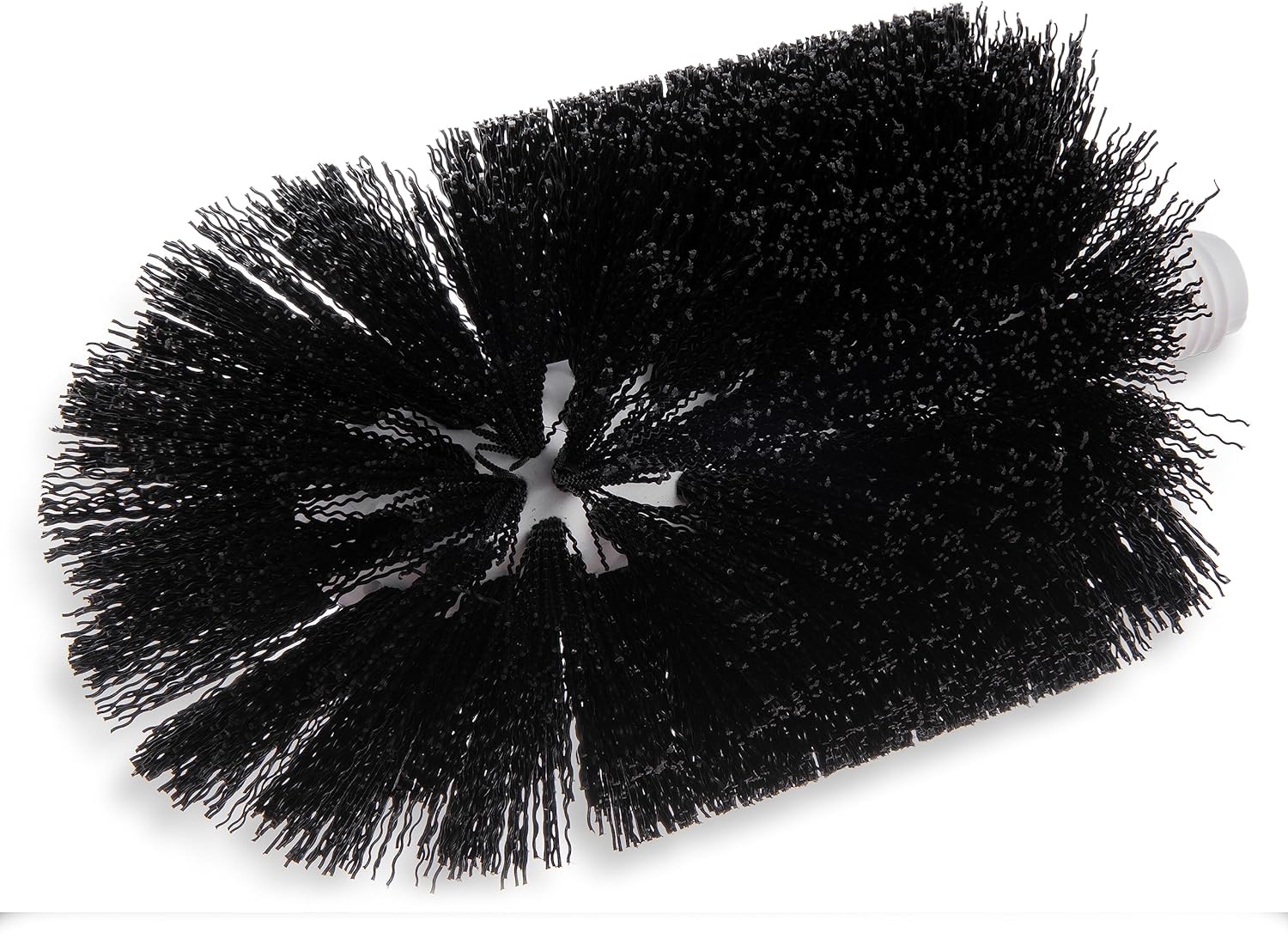 SPARTA Flo-Pac Floor Drain Brush Head Only, 4 Inch Diameter for Cleaning, Kitchen, Bathroom, And Janitorial Use, Plastic, 5.5 Inches, Black, (Case of 6)