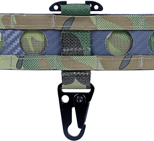 Miniatura 36 de Clip de engranaje táctico Gancho de choque Mosquetón colgante T-Mount MOLLE Webbing Cinturón de batalla Clip Metal Llavero Chaleco Accesorios Mc