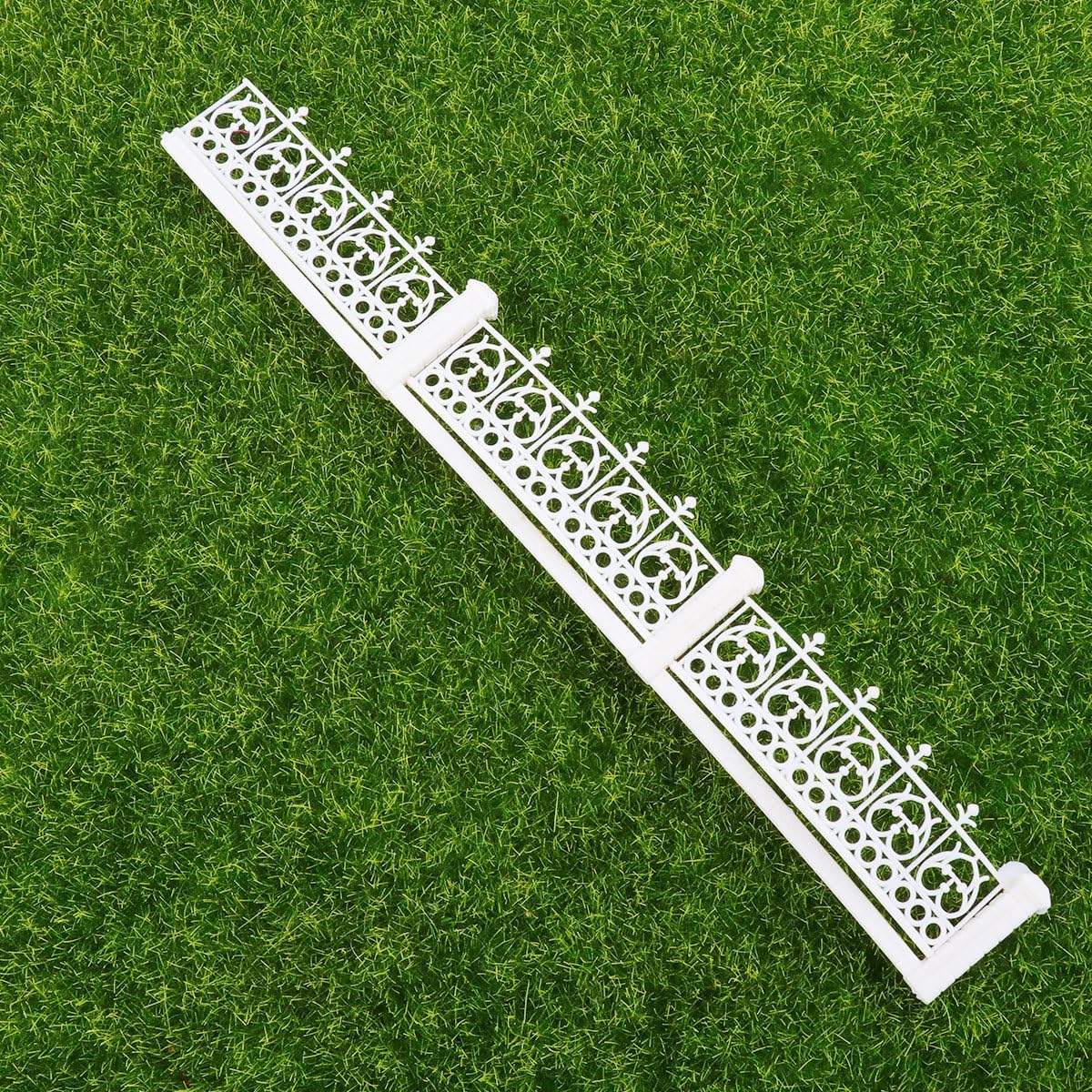 39Inch Long Miniature Fairy Garden Fence Mini Wood Picket Ornament Fence for Dollhouse Garden Plant Pot Christmas Tree Decorations for Adult (White) image 4