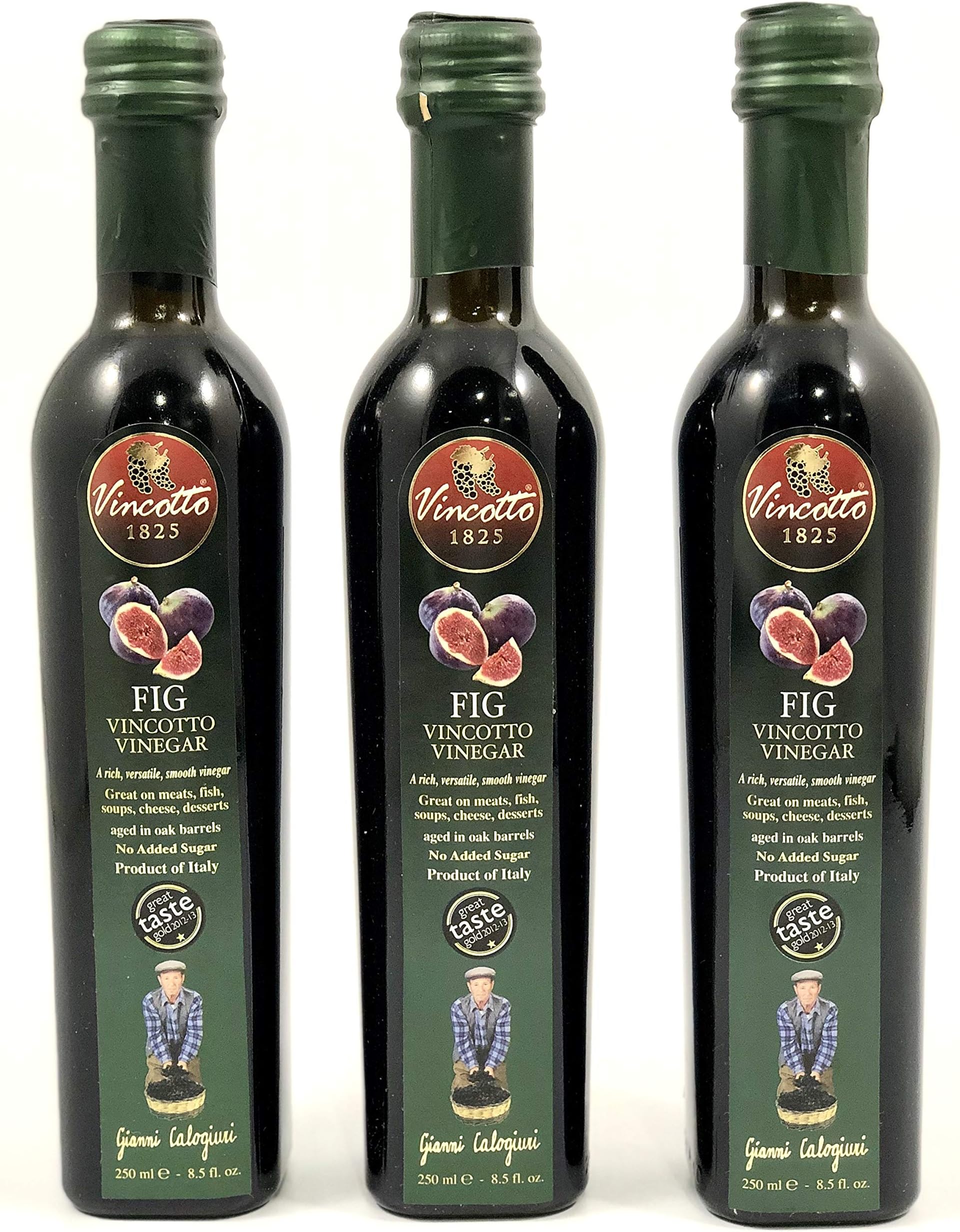 Gianni Calogiuri Fig Vincotto Vinegar, 8.5-Ounce Bottles (Pack of 3)