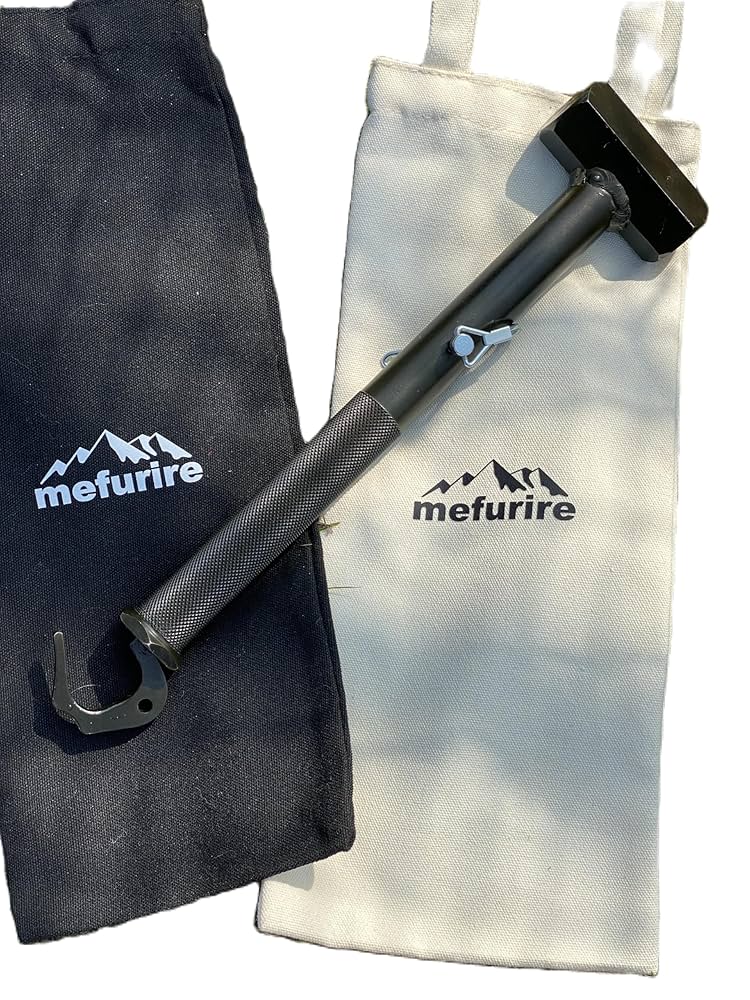 Amazon.co.jp: メフリレ テントペグハンマー、伸縮フック付き