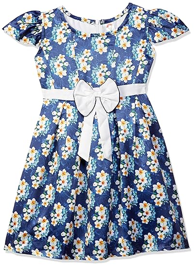 COOL TRIBE Girls Satin Knee-Length Dress