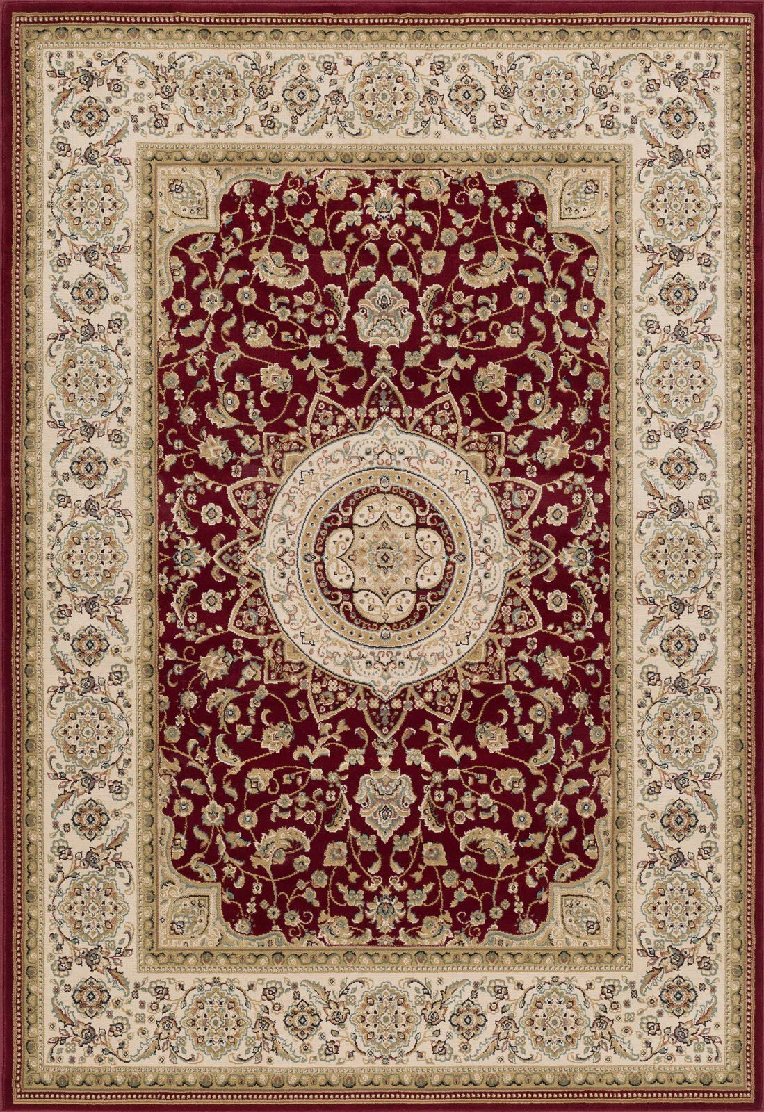 L'Baiet Layla Floral Pattern Red Beige Traditional Classic Oriental Indoor 8' x 10' Area Rug