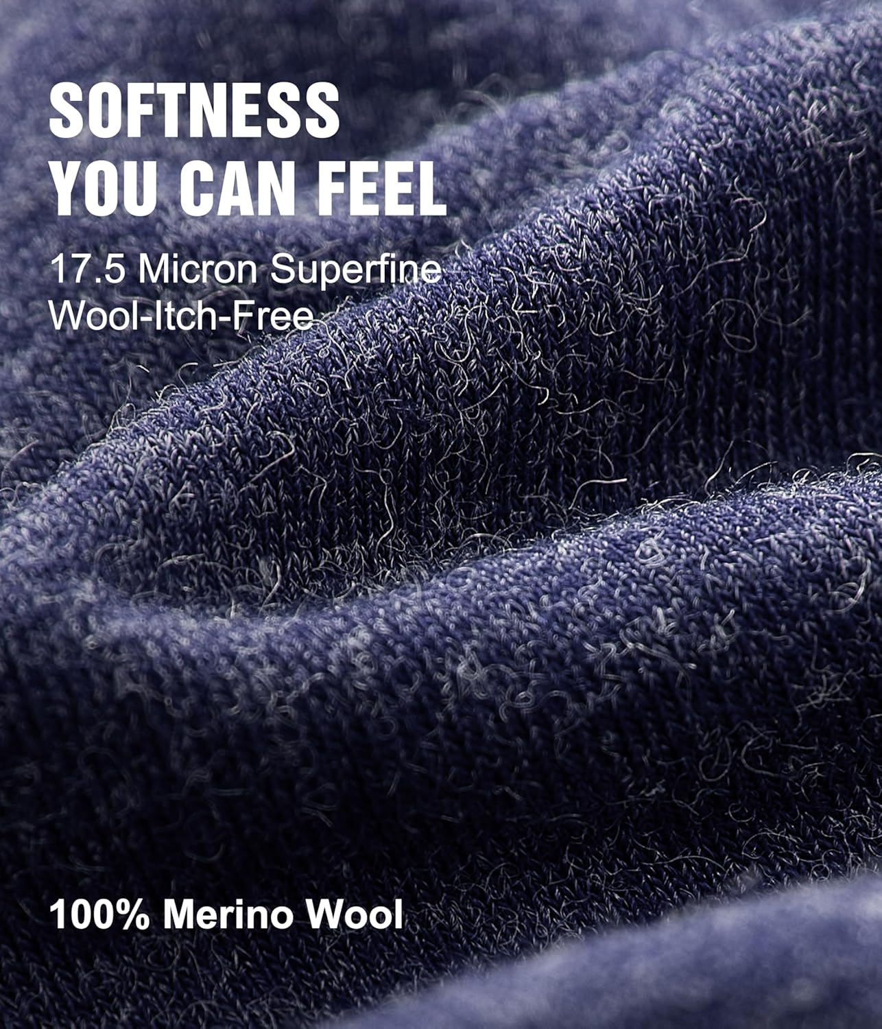 4 Pack Merino Wool Underwear Men, Breathable Wool Boxer Briefs,Moisture Wicking Comfortable Soft Boxer Shorts