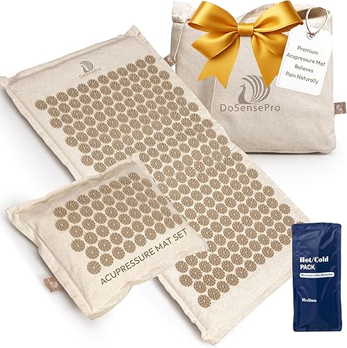 Miniatura 11 de Juego de colchoneta y cojín de acupresión - Terapia de acupresión para aliviar el dolor de espalda y cuello, ciática y dolores en puntos de presión,