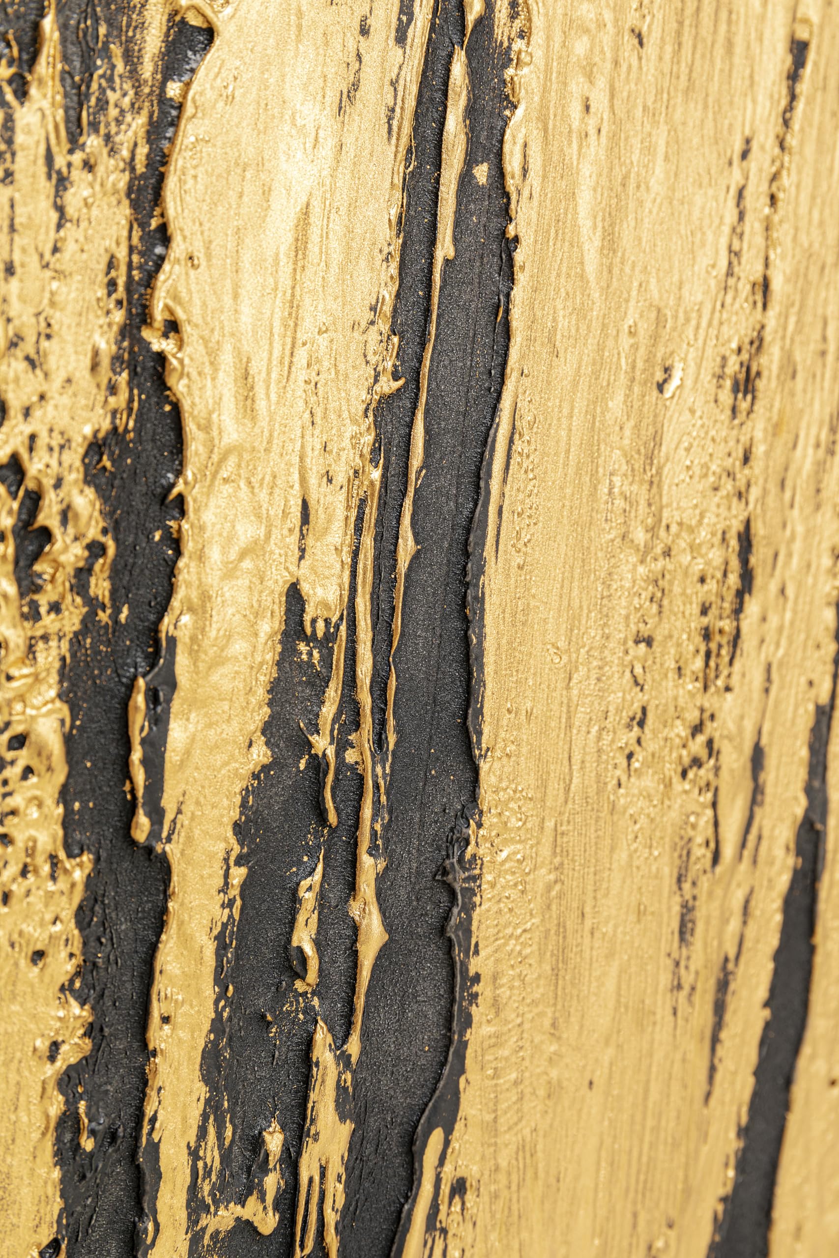 Kare Design Lienzo Abstract, Negro, 120x80 cm, con Marco de Madera Maciza, Pintura Acrílica Hecha a Mano, Arte Abstracto Moderno