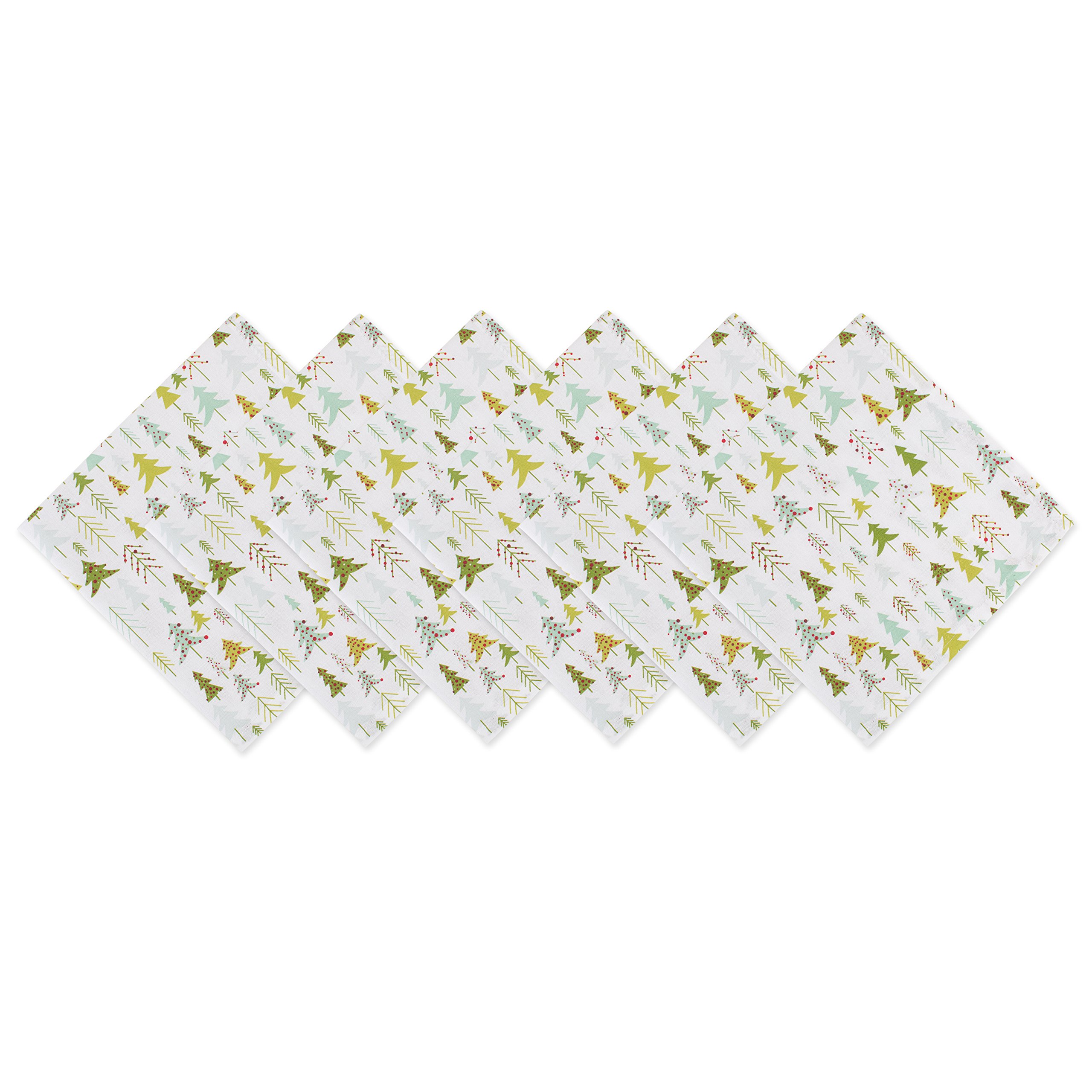 Servilletas de algodón grandes de 20x20 cm para cenas navideñas y fiestas