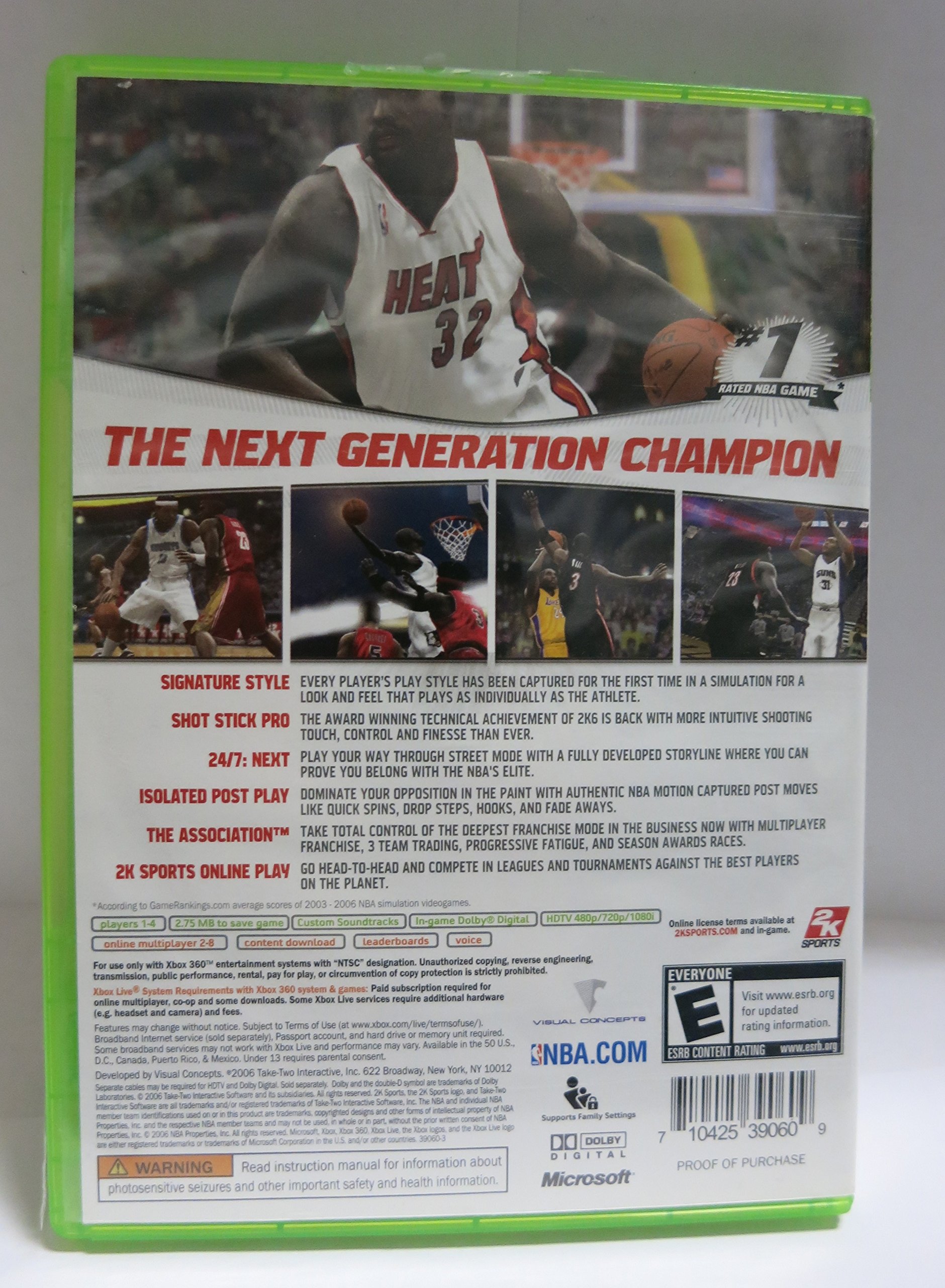 Amazon.com: NBA 2K7 - Xbox 360 : Video Games