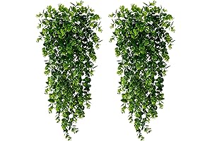 Sggvecsy Artificial Eucalyptus Plants for Outdoor Patio Walls