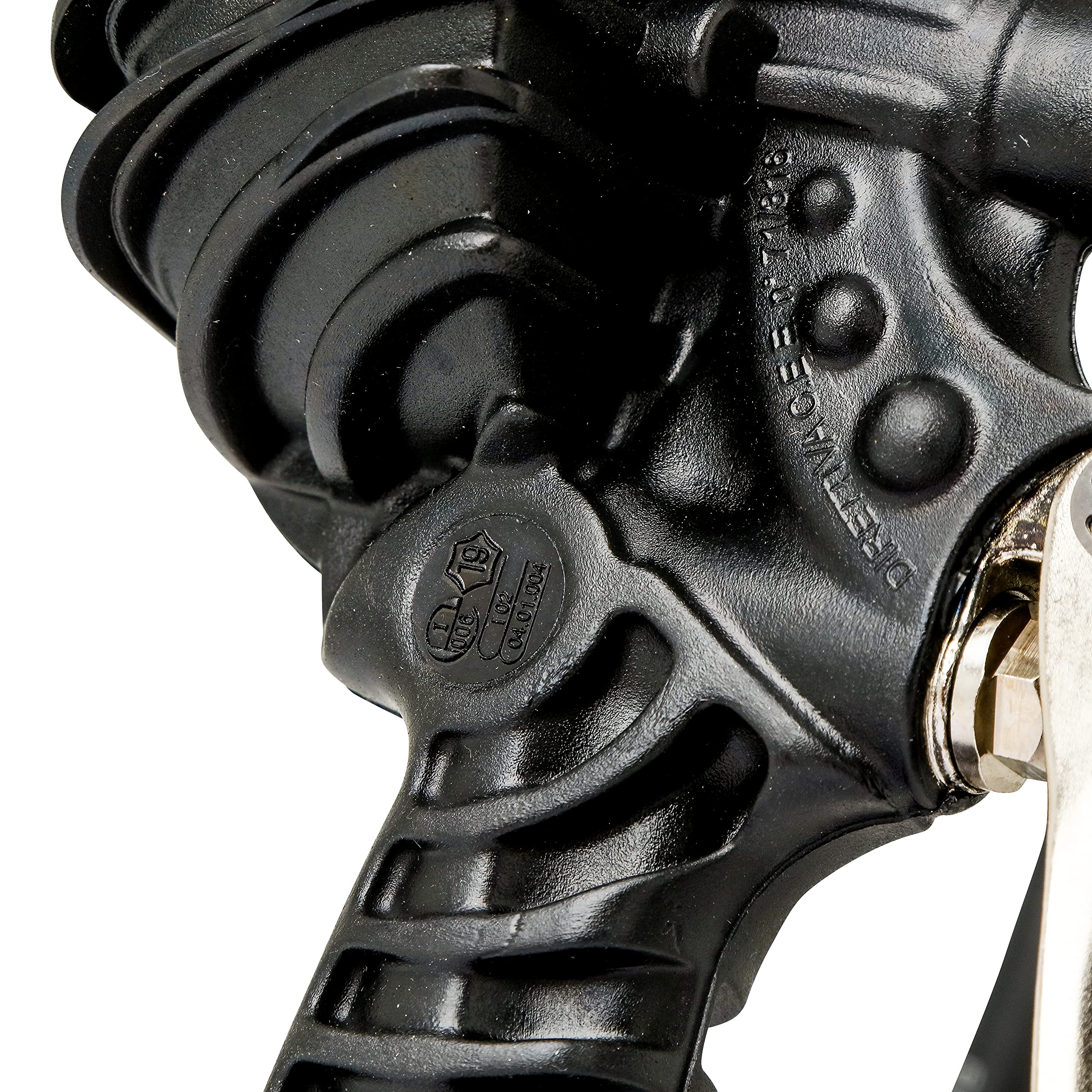 ABAC Gonfleur Pneu PRO - Homologué CEE - Manomètre 80 mm - Connecteur Double Valve pour Camions et Autobus - Tuyau 1.5 m - Usage Professionnel - Poids : 0.86 kg