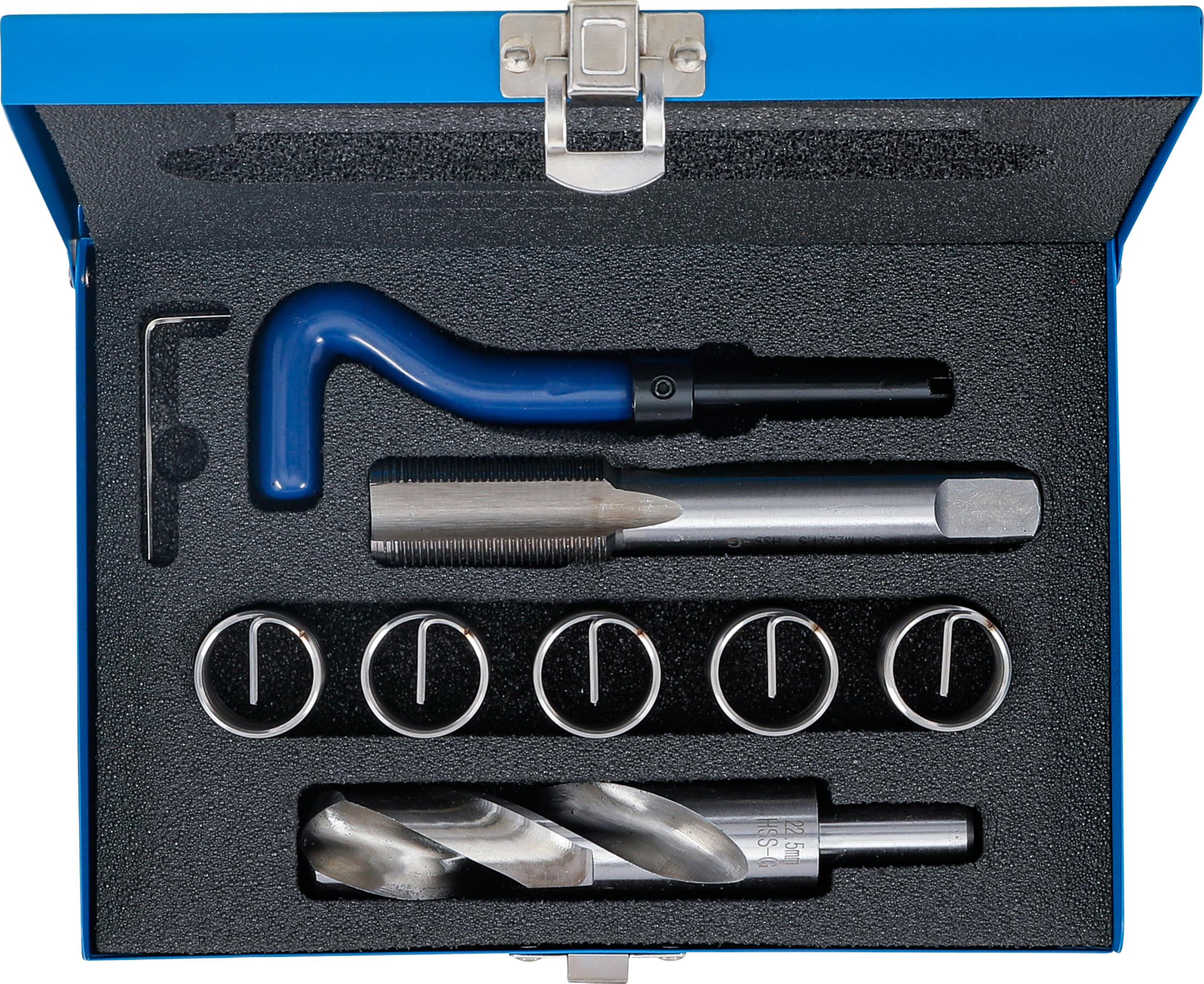 BGS 99439 | Kit di riparazione per filetti | M22 x 1,5 | 9 pz.