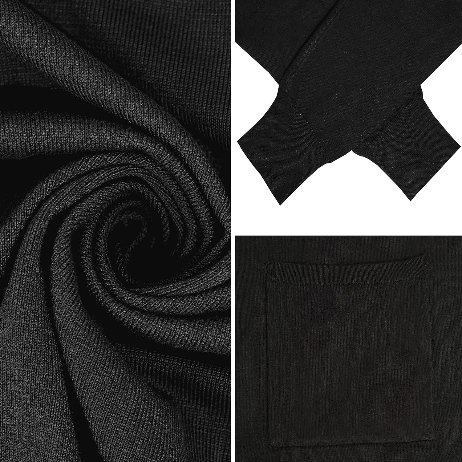 Huuloo Women's Open Front Long Shawl Cardigan Sweater with Pockets - Image 5