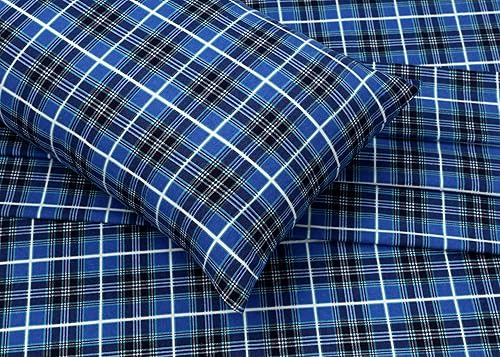 Vista 308 de RUVANTI Sábanas de franela 100% algodón King 4 piezas Celestial Stag Ciervo celestial