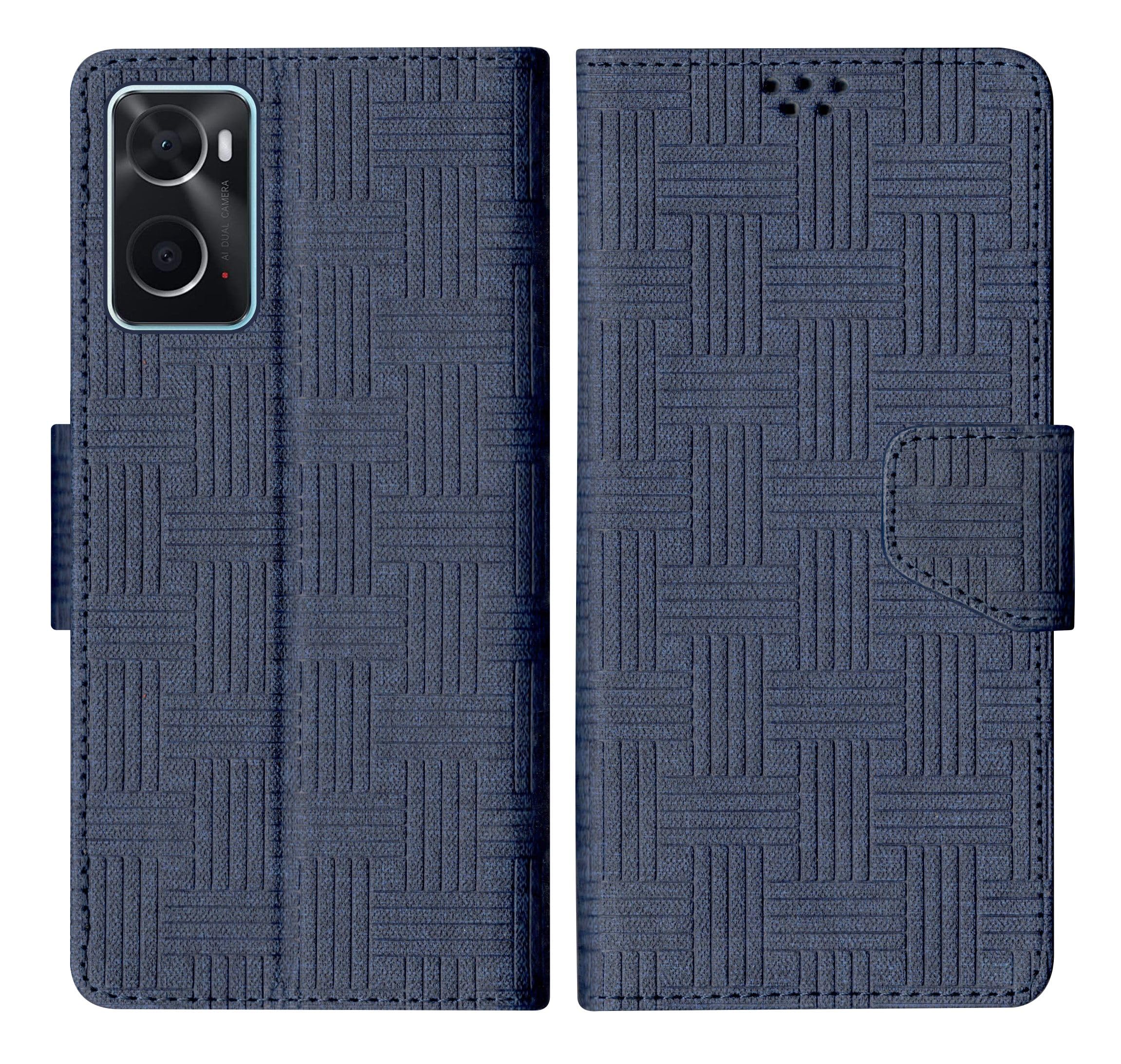 SBMS Oppo A96 5G / Oppo A76 Flip Cover Back Cover Case with Magnatic Closure | Inbuilt Stand | Card & Money Pocket (Mat Blue) (B0CCMHLP1G) Amazon Price History, Amazon Price Tracker