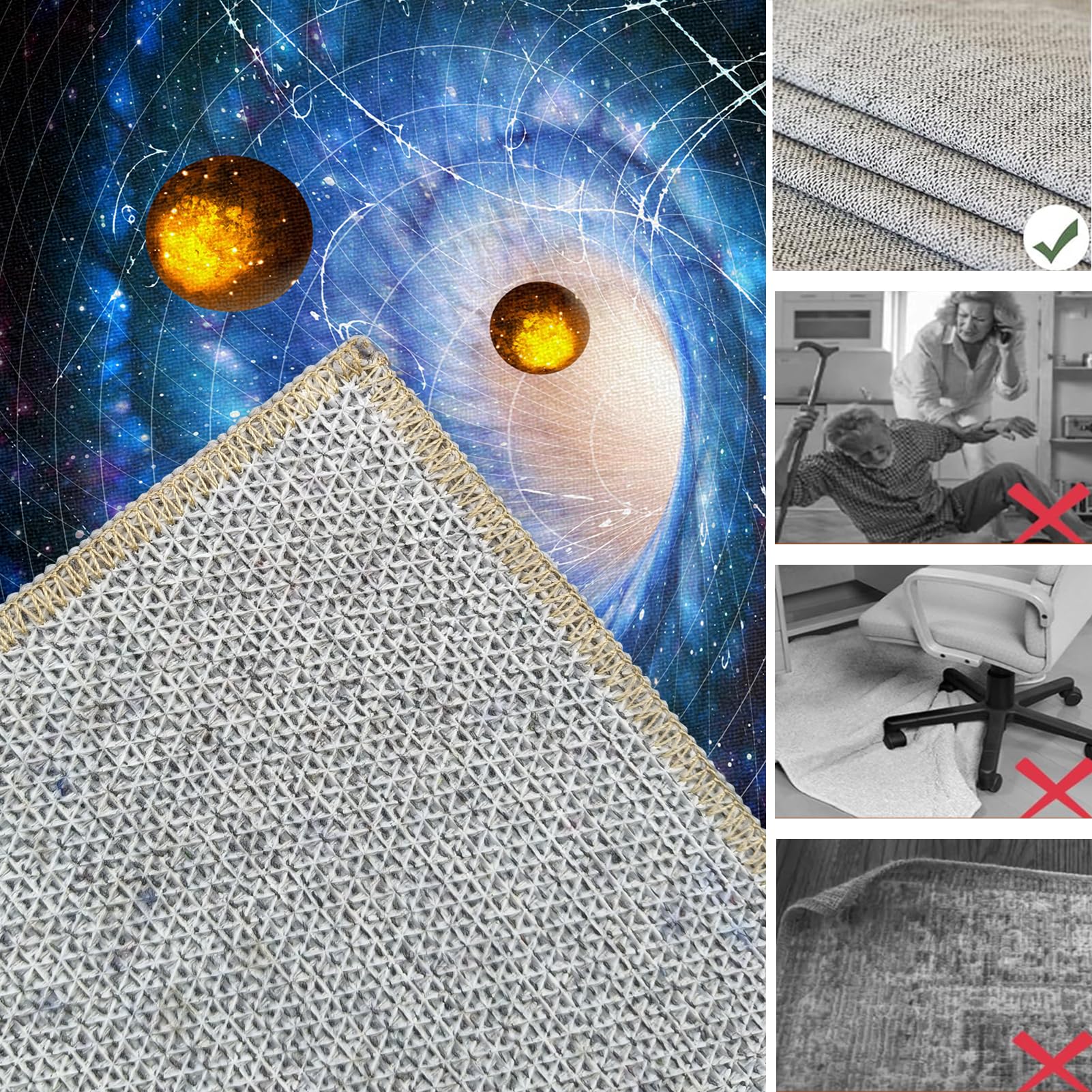 200 x 300 cm Tapis pour Fauteuil, Tapis de Chaise de Bureau, Tapis Gaming Sol pour Sols durs pour Parquet, Tapis Protège Sol, Antidérapant Protège Parquet Chaise Roulettes, Tapis de Sol Bureau