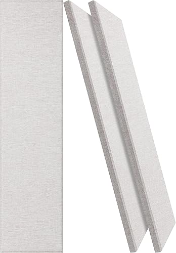 Miniatura 13 de BUBOS 4 paneles acústicos, paneles de pared insonorizados de tela de 23.6 x 11.8 pulgadas, paneles autoadhesivos de absorción de sonido para