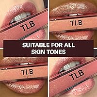 Vista 3 de The Lip Bar - Brillo de labios, Baddie (Rosa tornasolado) - Acabado transparente Gloss Up - Fórmula suave, no pegajosa - Aceite de coco hidratante