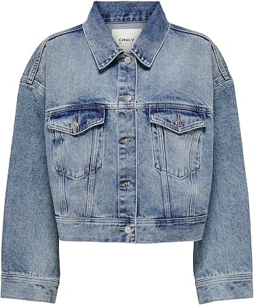 ONLLEIGH LS OVS TIN DNM JACKET PIM Kadın