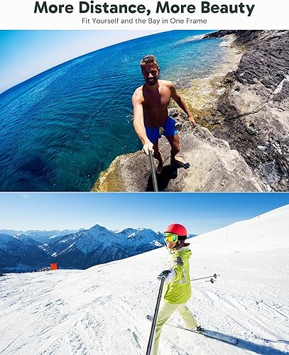 Miniatura 10 de AKASO Mini trípode para selfie stick extensión ligera para grabar video vlog accesorios compatibles con cámara de acción AKASO EK7000Brave 4Brave 7