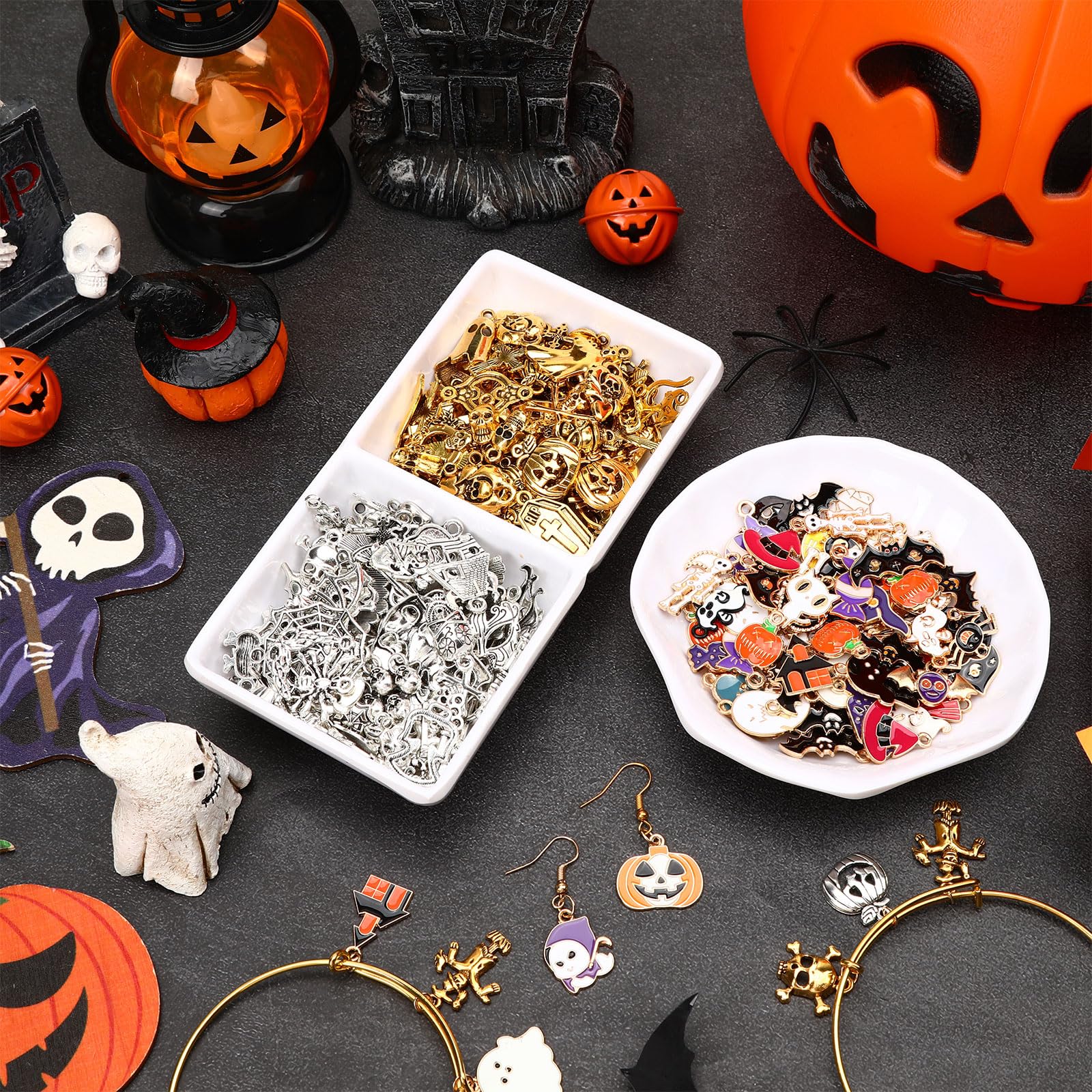 SANNIX 350Pcs Halloween Charms - Image 4