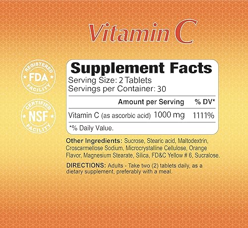 Miniatura 2 de ALFA VITAMINS Vitamina C masticables contiene 1000 mg - Tabletas fáciles de masticar - Super antioxidante - Refuerzo inmunológico - 60 tabletas
