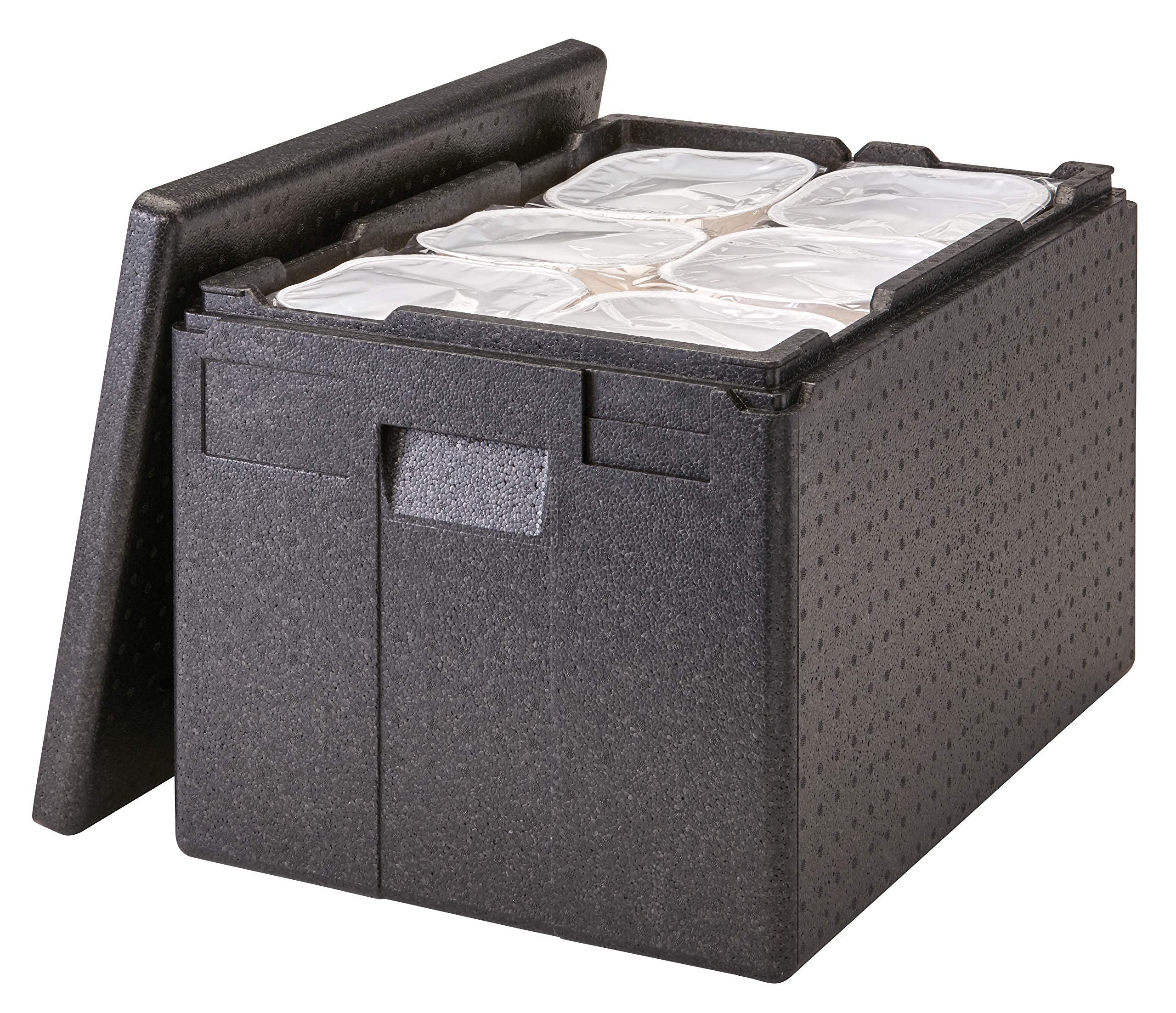 Cambro EPP180XLT-110 Contenitore isotermico Multifunzione ad Apertura Superiore 64,5 L, Polipropilene, Nero, 61 x 43 x 39 cm (M.Ext) - 54,8 x 36,8 x 32 cm (M.INT)