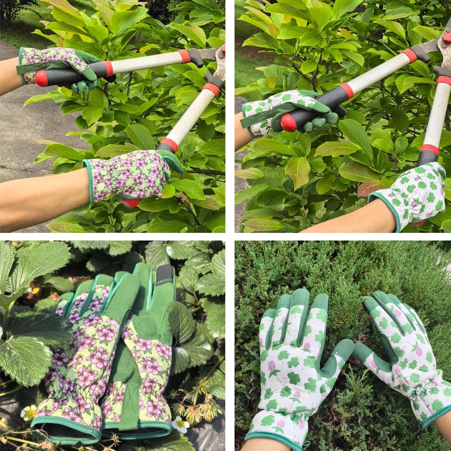 Cute Pattern Gardening Gloves,Thornproof Garden Glove,Gardener Gift image 5