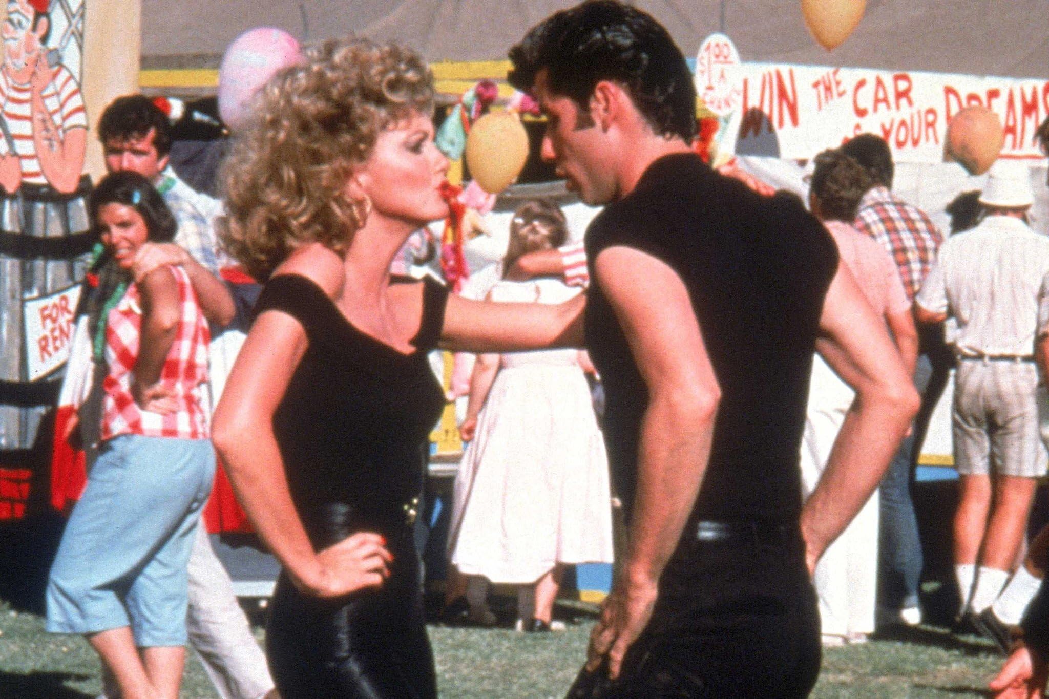 Grease Travolta Olivia Newton John Poster Print 1
