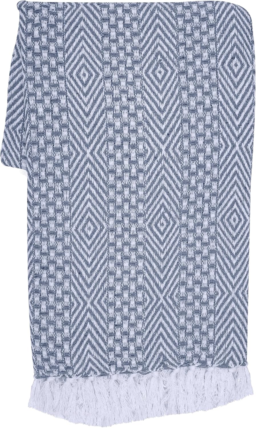 RAJRANG Dusty Blue Throw Blanket Soft and Warm Living Room Decorative Throws for Sofa Couch - 60 x 50 Inch - Image 3