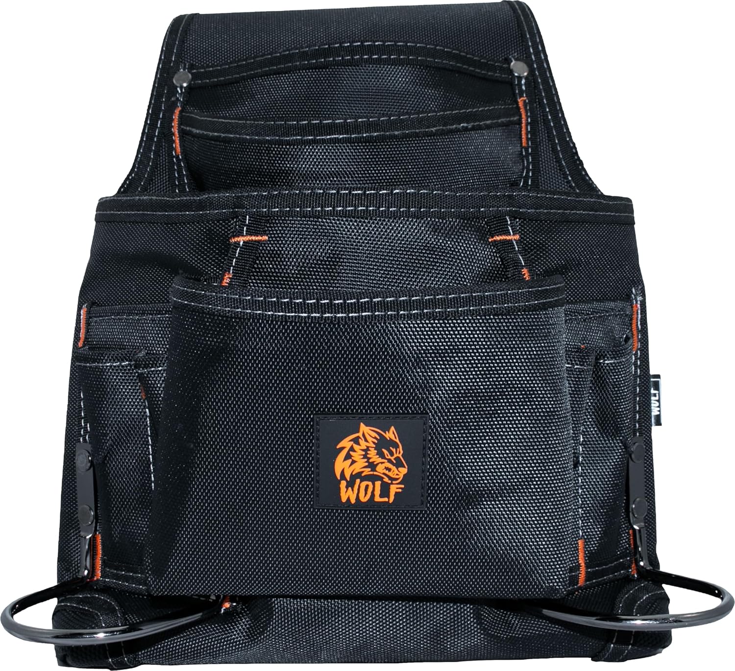 WOLF Industrial Products Carpenters Heavy-Duty Ballistic 10-Pocket Nail & Tool Bag | Contractors Carpenters Handyman
