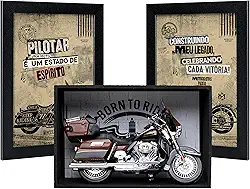 Miniatura Moto HD Maisto - Kit Motociclista (Electra Glide)