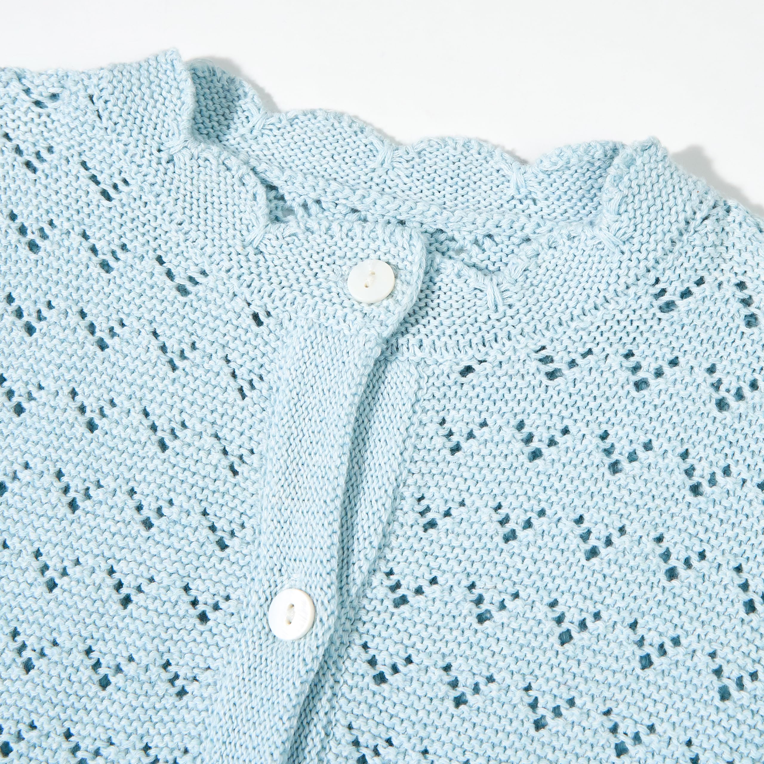 Miipat Bébé Fille Pulls en Tricot Tout-Petit Enfant Creux Tricot Cardigans à Manches Longues Bouton Manteau Pull Automne Hiver Vêtements pour Bébé Fille 6 Mois-4 Ans