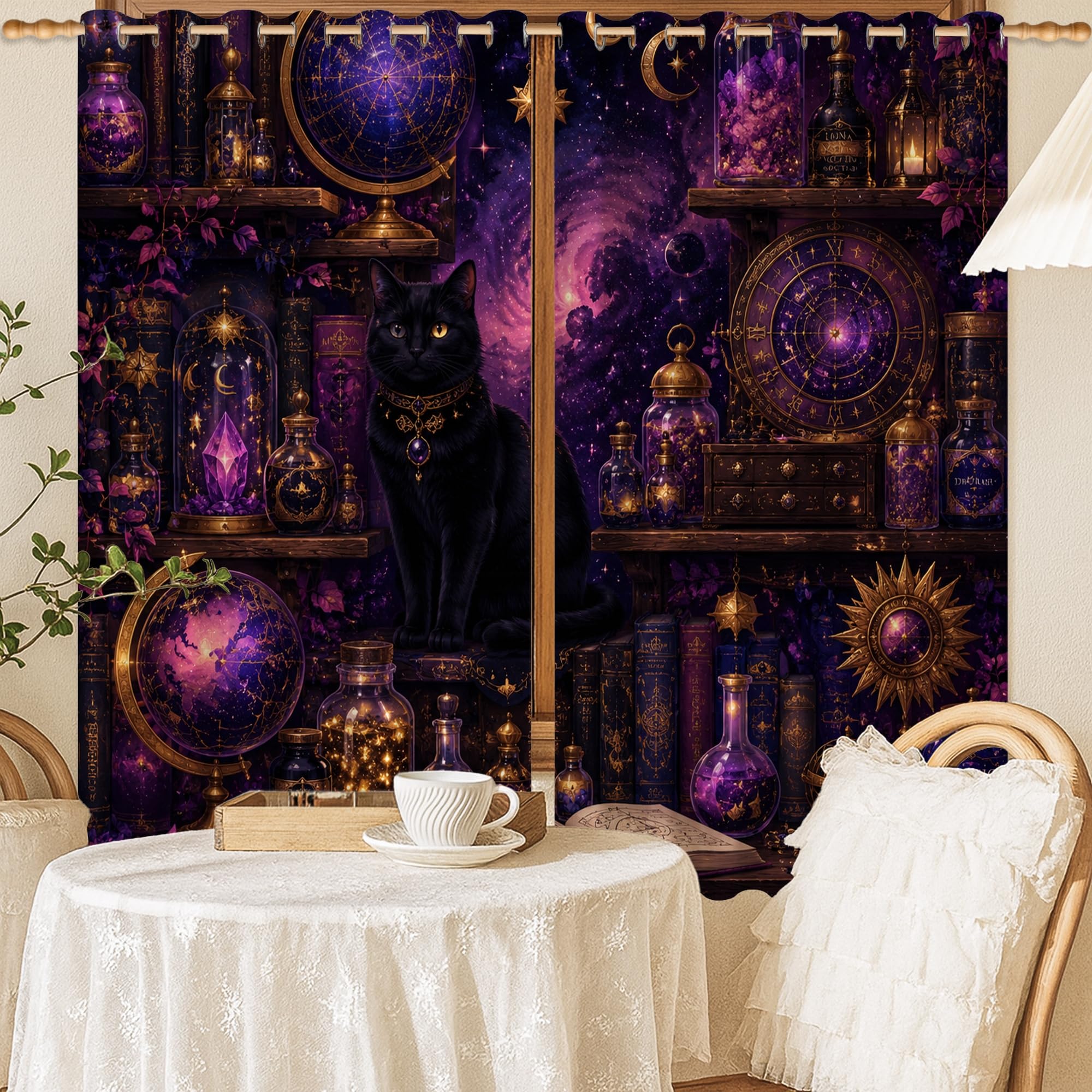 Rideaux occultants Halloween de 132 x 137 cm pour sublimer votre chambre