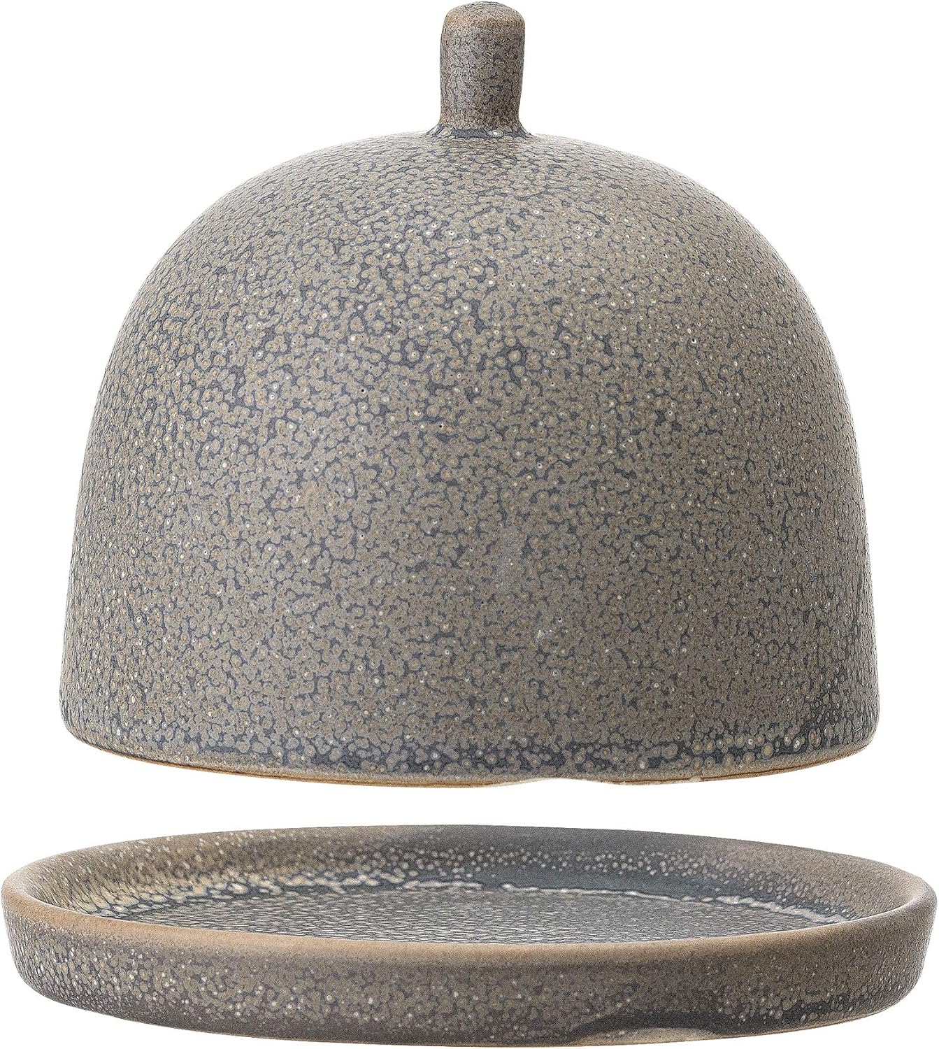 Bloomingville Butter Dish, Earthenware, Brown, 9 x 8 cm - Image 3