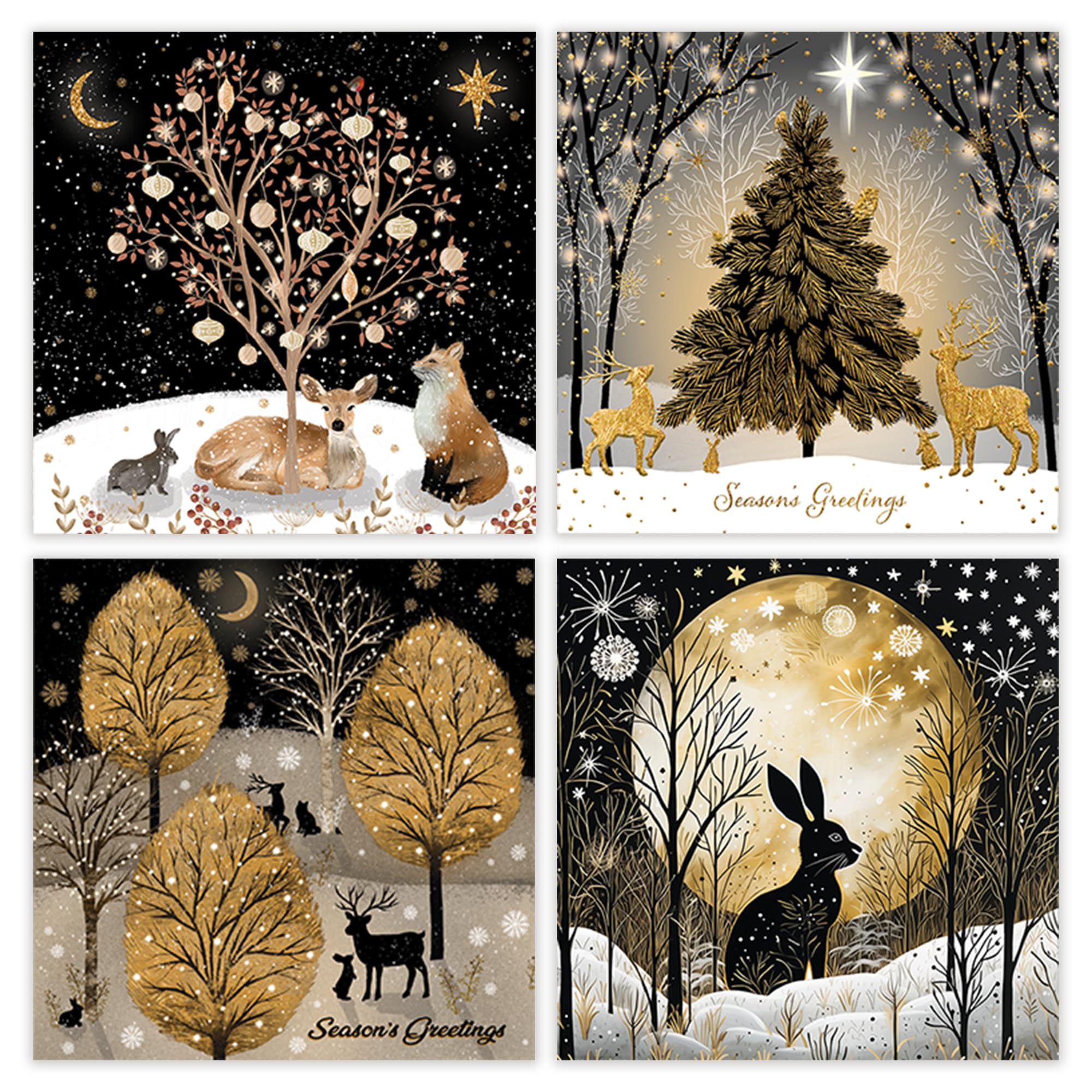 Noel Tatt Charity Christmas Cards Pack of 16 with Envelopes