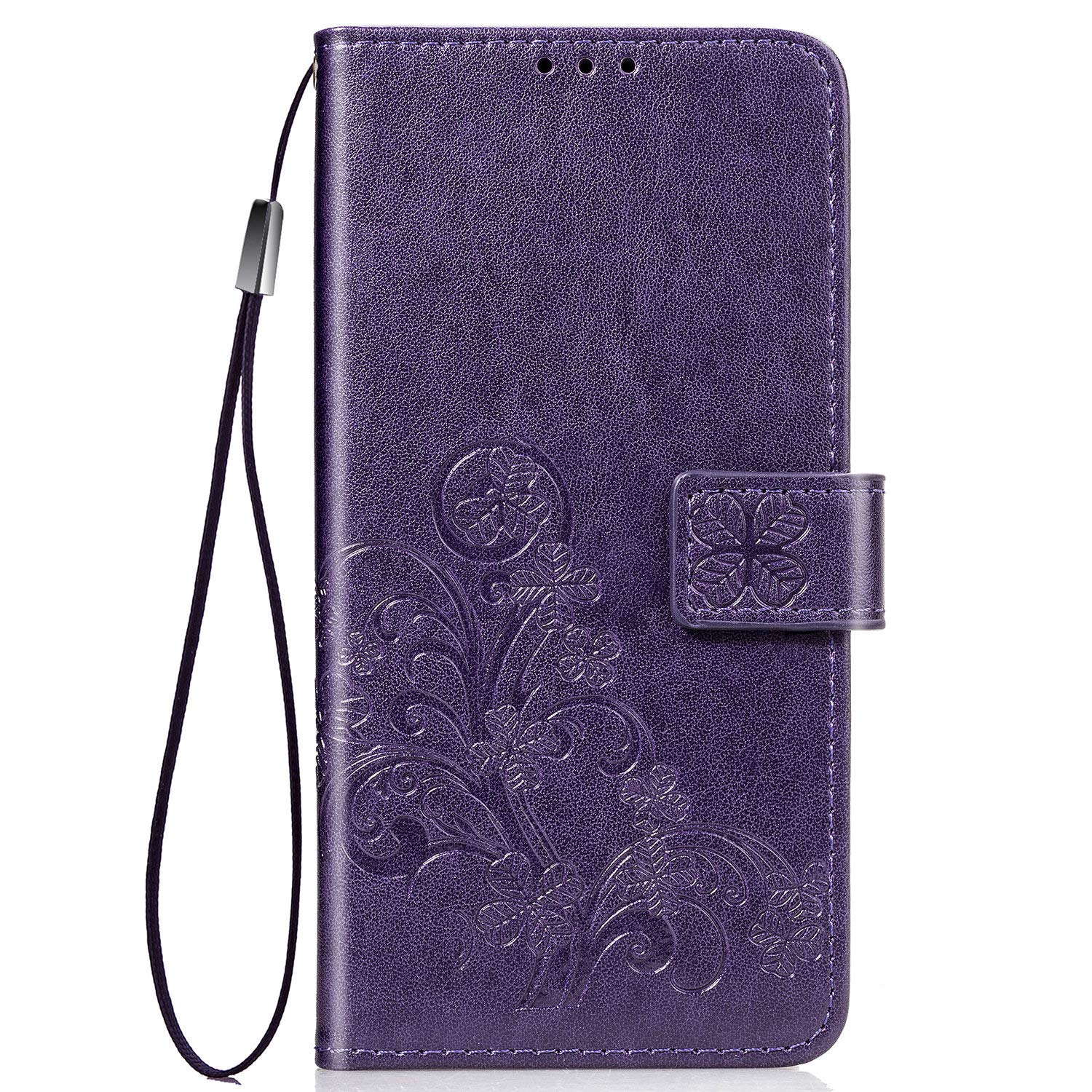 FINEONE Case for Samsung Galaxy M31 - Premium Leather Flip Wallet Phone Case Cover Lovely Light Design with [Card Slots] [Magnetic Closure] [Kickstand] -Purple