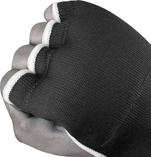 Miniatura 9 de FISTRAGE - Guantes de boxeo para boxeo para punzones, elásticos acolchados debajo de los mitones, soporte rápido para muñeca largo, protector de
