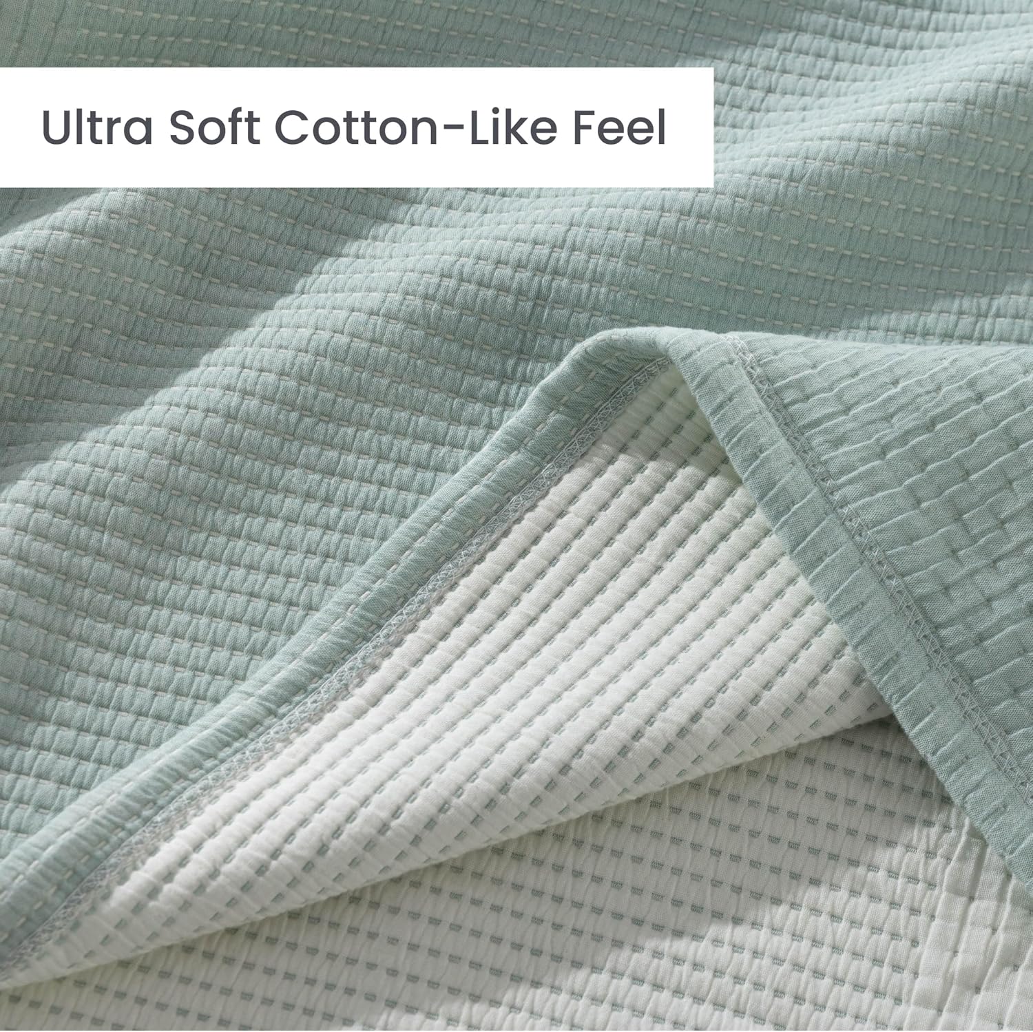 Berkshire 3-Layer Blanket, Ultra Soft Lightweight Blanket with Cotton-Like Feel, All-Season Cozy Bed Cover for Couch or Bed, Machine Washable (60" x 90", Southern Blues)