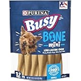 Busy Purina Busy Made in USA Facilities Small Breed Dog Bones, Mini - 12 ct. Pouch