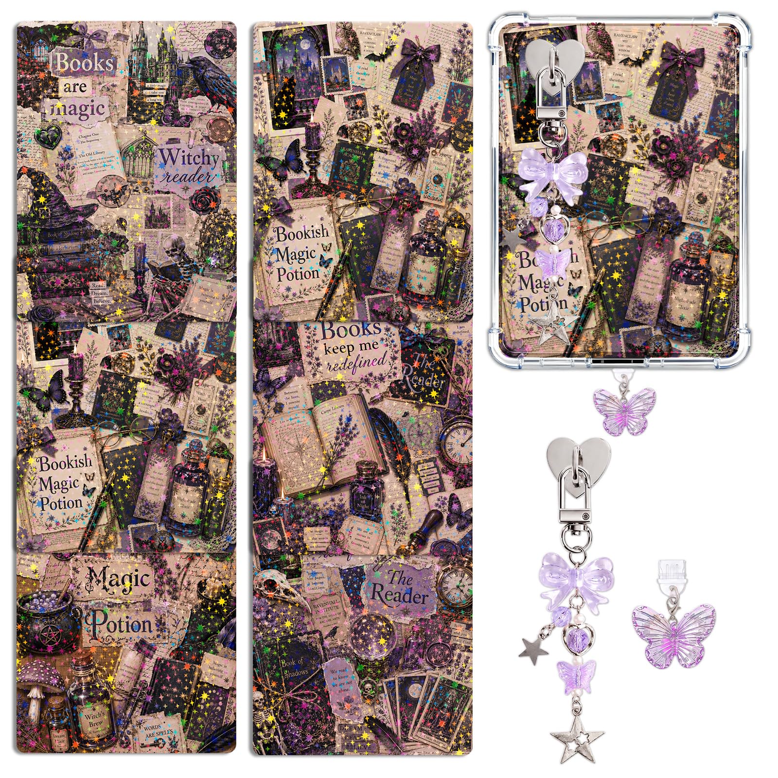 Luvart Dark Academia Accessories for Kindle, Insert Cardstock for Kindle