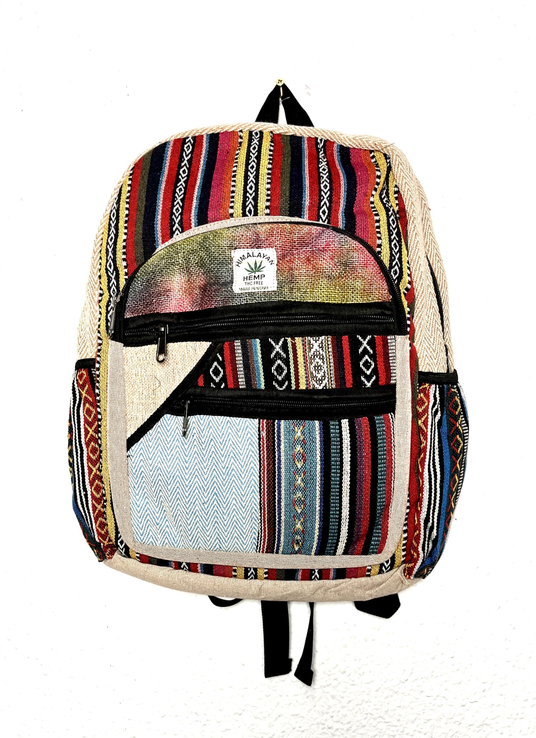 HCZ Zaino Hippie Nepal, multicolore, grande, Hippy