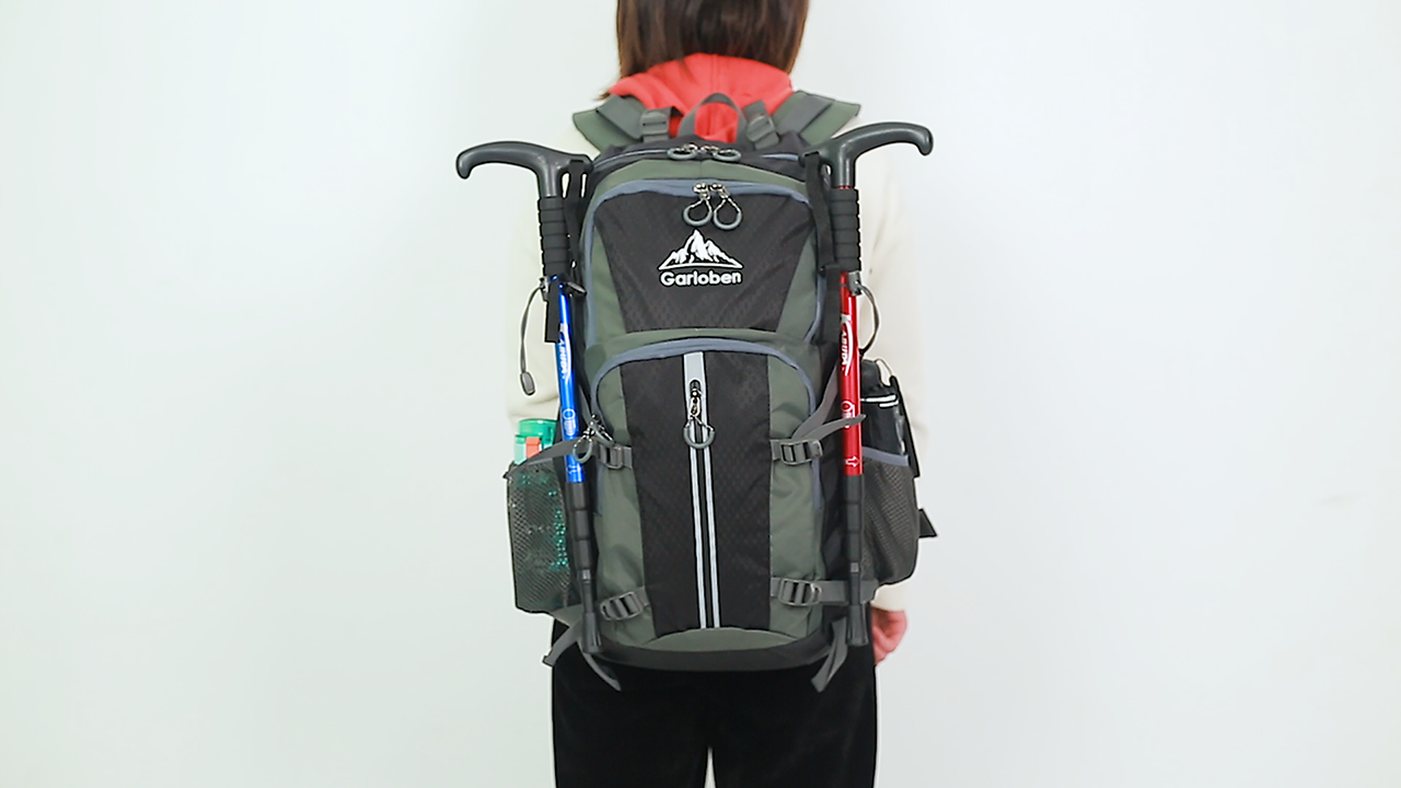 Garloben Mochila De Senderismo De 40 L, Impermeable Para Hombres Y Mujeres, Mochila De Viaje Al Aire Libre Para Senderismo, Camping, Caminar Con Cubierta De Lluvia, Negro -, Computadora Portátil