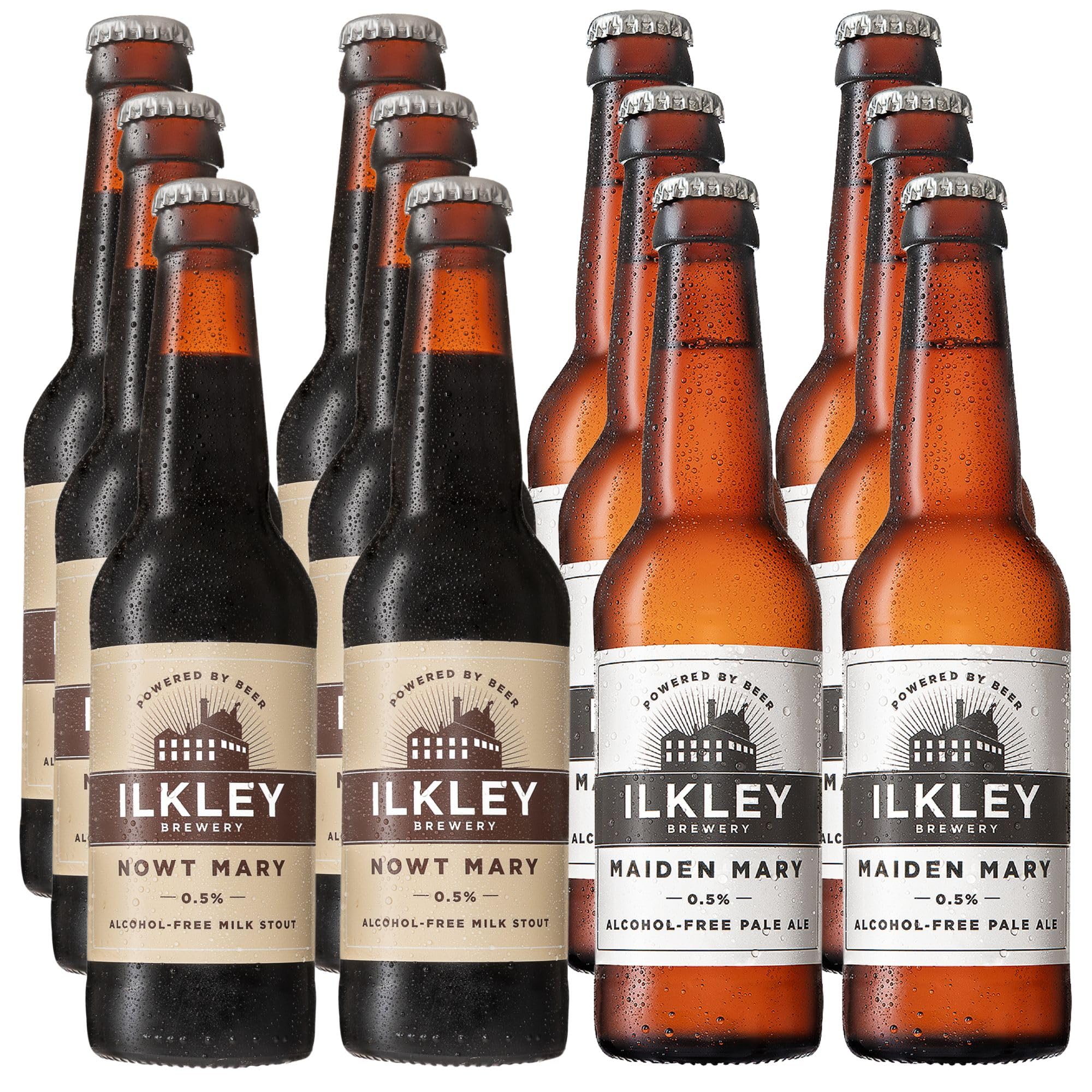 Ilkley Brewery 12 Pack Alcohol Free Beer Mixed Case 6x Pale Ale & 6x